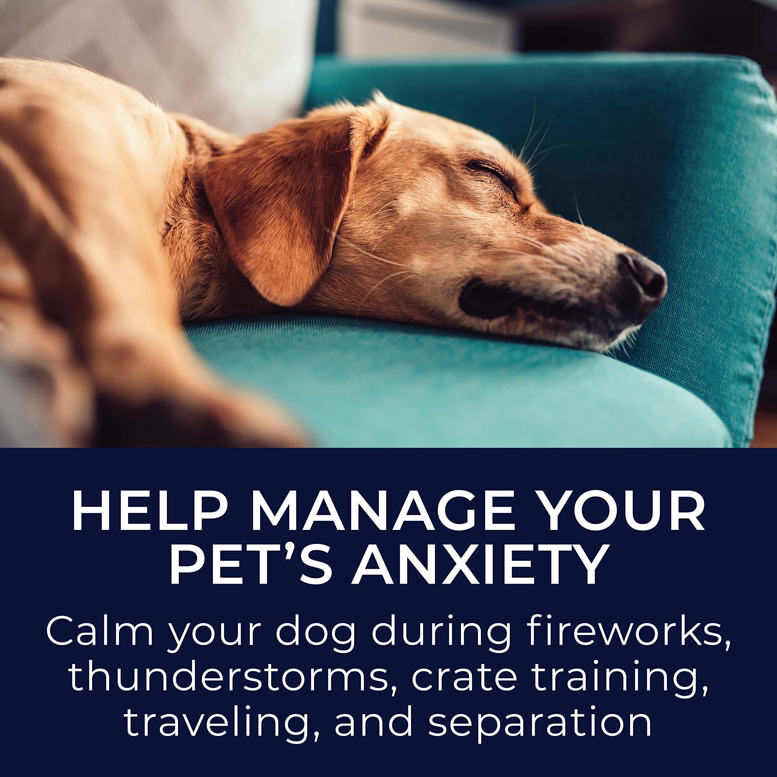 Yogasleep Pawzz White Noise Machine for Dogs, Home & All Pets. with Integrated Bark Sensor, 6 Automatic Relaxing Natural Sounds,