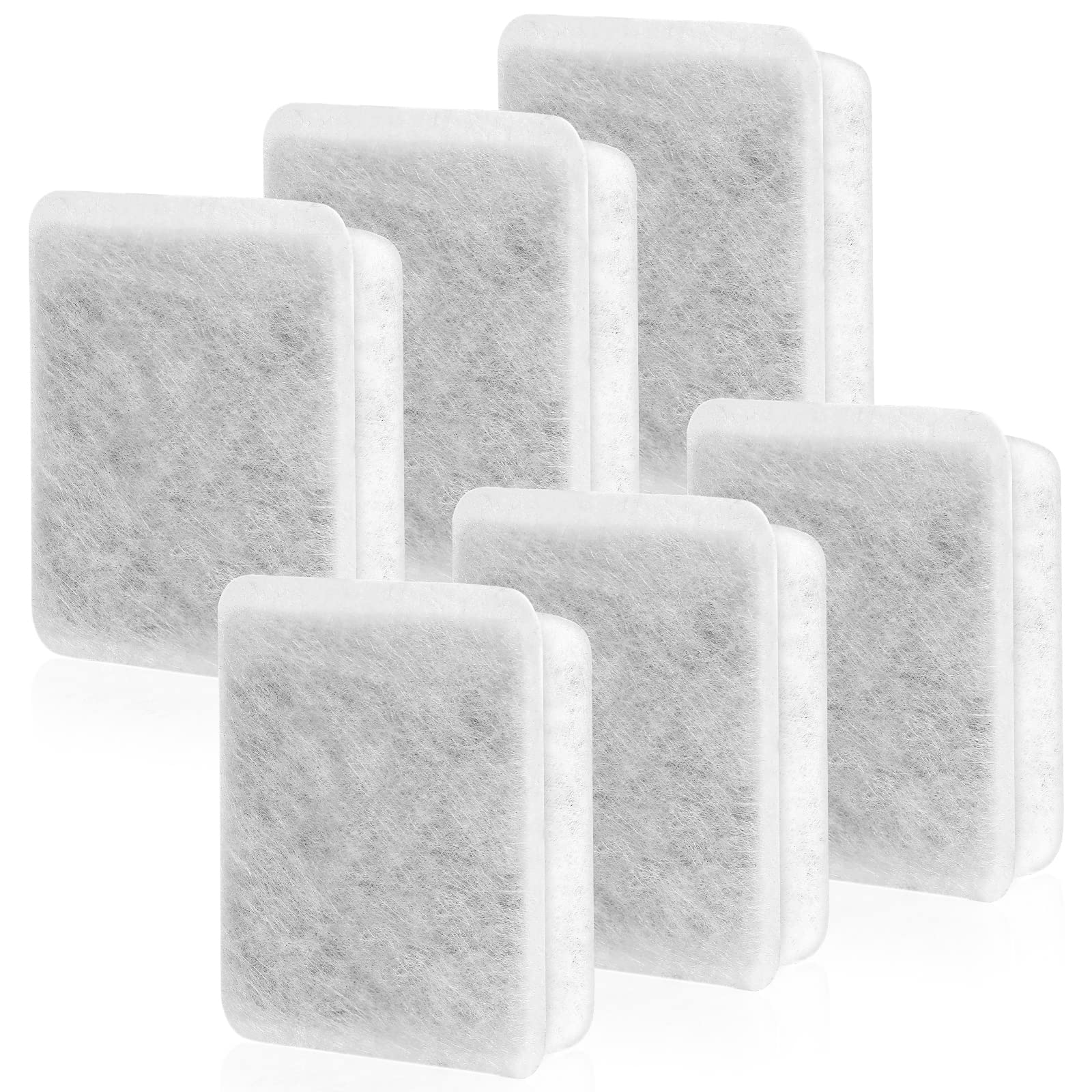 Charcoal Water Filter Replacement, Dog Cat Water Bowl Filter Pet Water Filter Fit For Gravity Waterer Bowls Pack Of 6