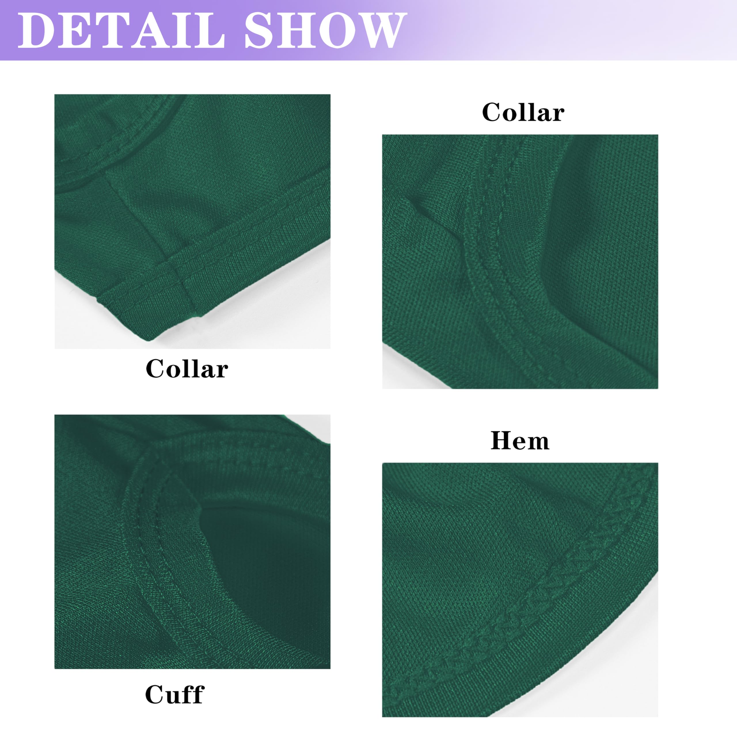 2-Pack Premium Polyester Dog Shirts - Solid Colors, Fabric, Fits Small, Medium, Large Dogs, Perfect For Everyday Wear, Holidays,