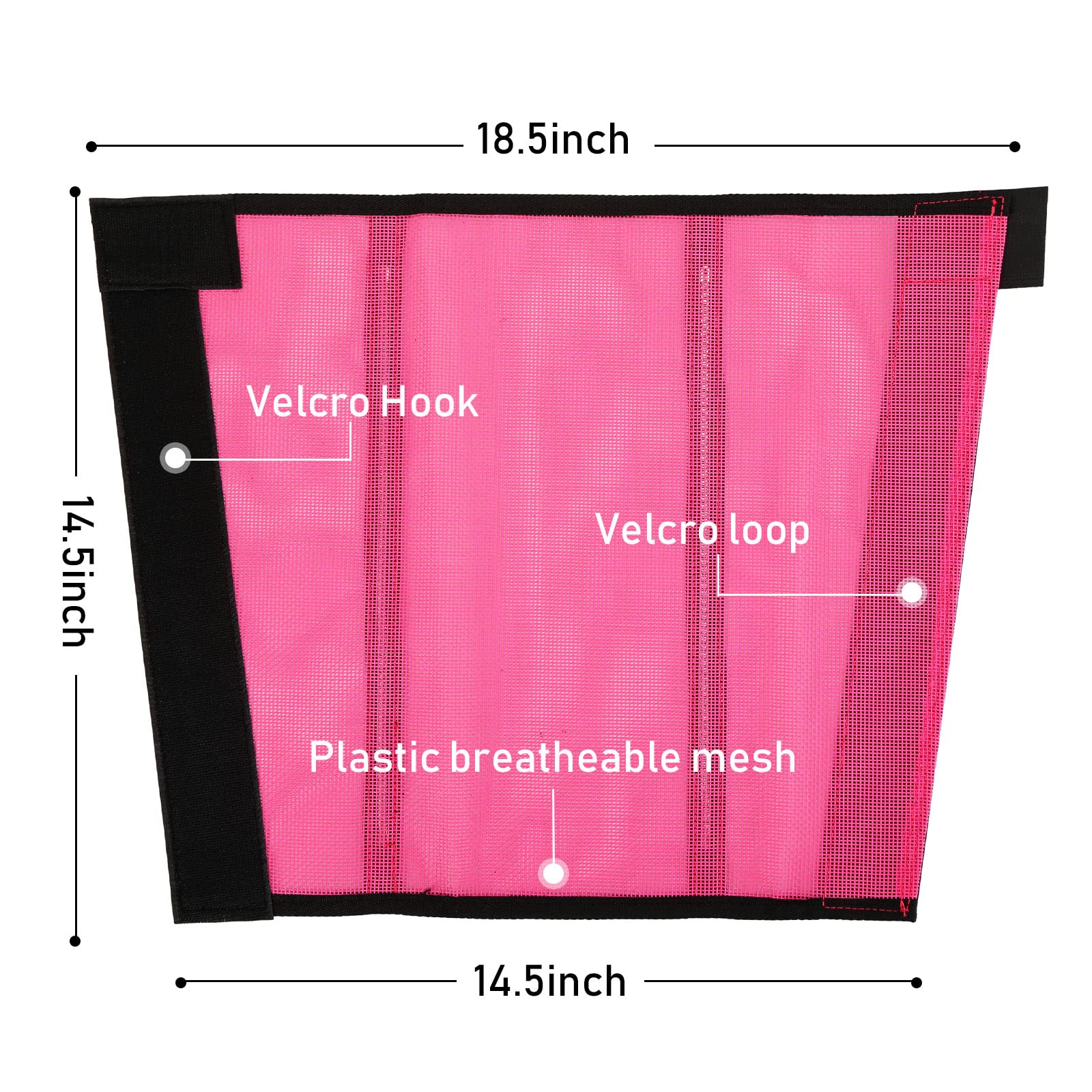 Jexine 12 Fly Boots for Horse Set of 12 Loose Breathable Mesh Horse Fly Sheets Protective Horse Leg Wraps Leggings for Preventin