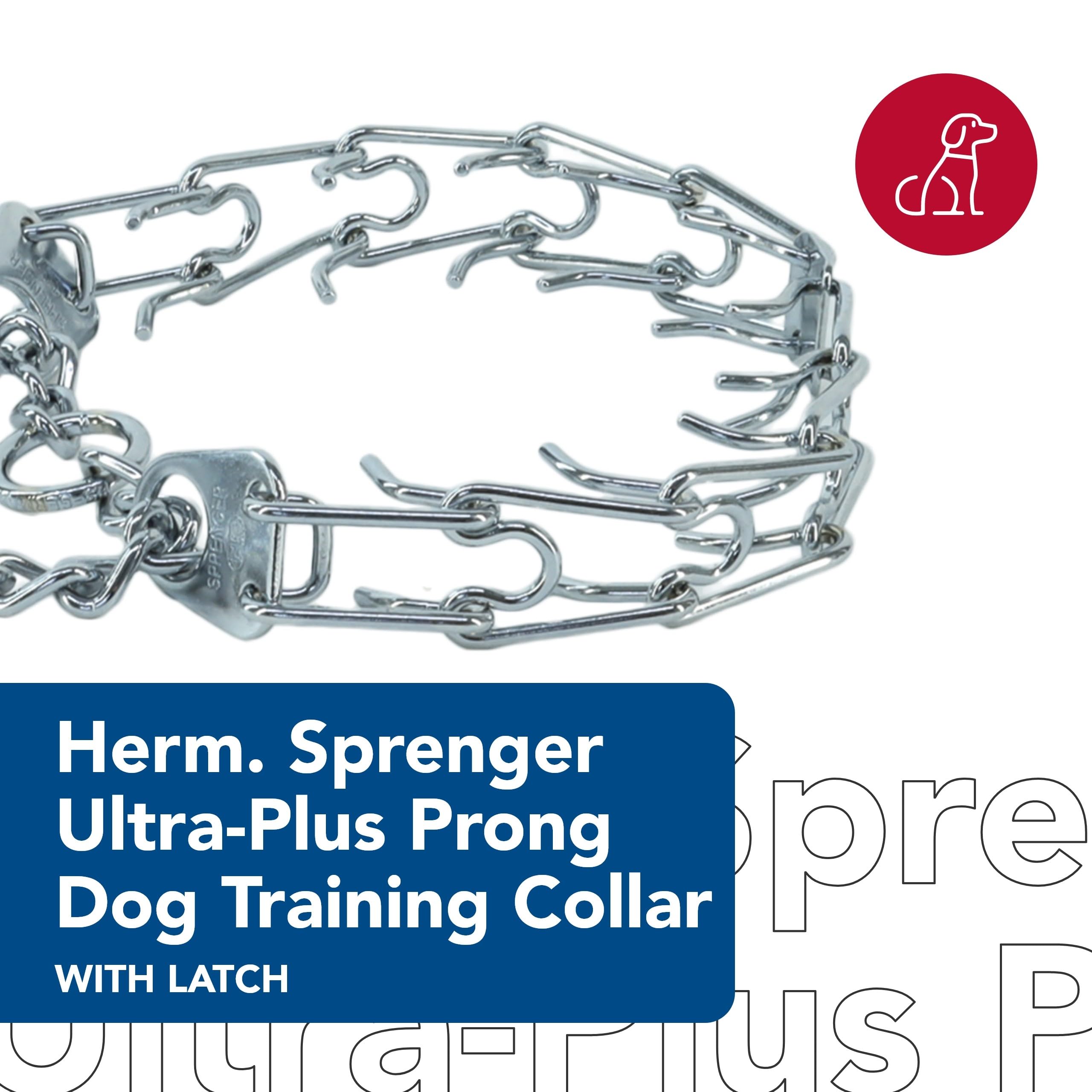 Herm Sprenger Chrome Plated Steel Prong Dog Collar 3.0 mm, 21-22 Inches, for Dogs Neck Size up to 18 Inches, Medium