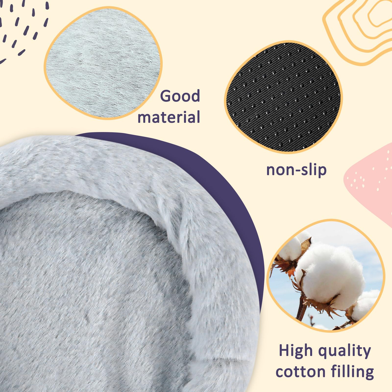 FEBSNOW Guinea Pig Beds, Hamster Bed Hedgehog Bed for Hamster Hedgehog Squirrel Tortoise Lizard and Other Small Animal