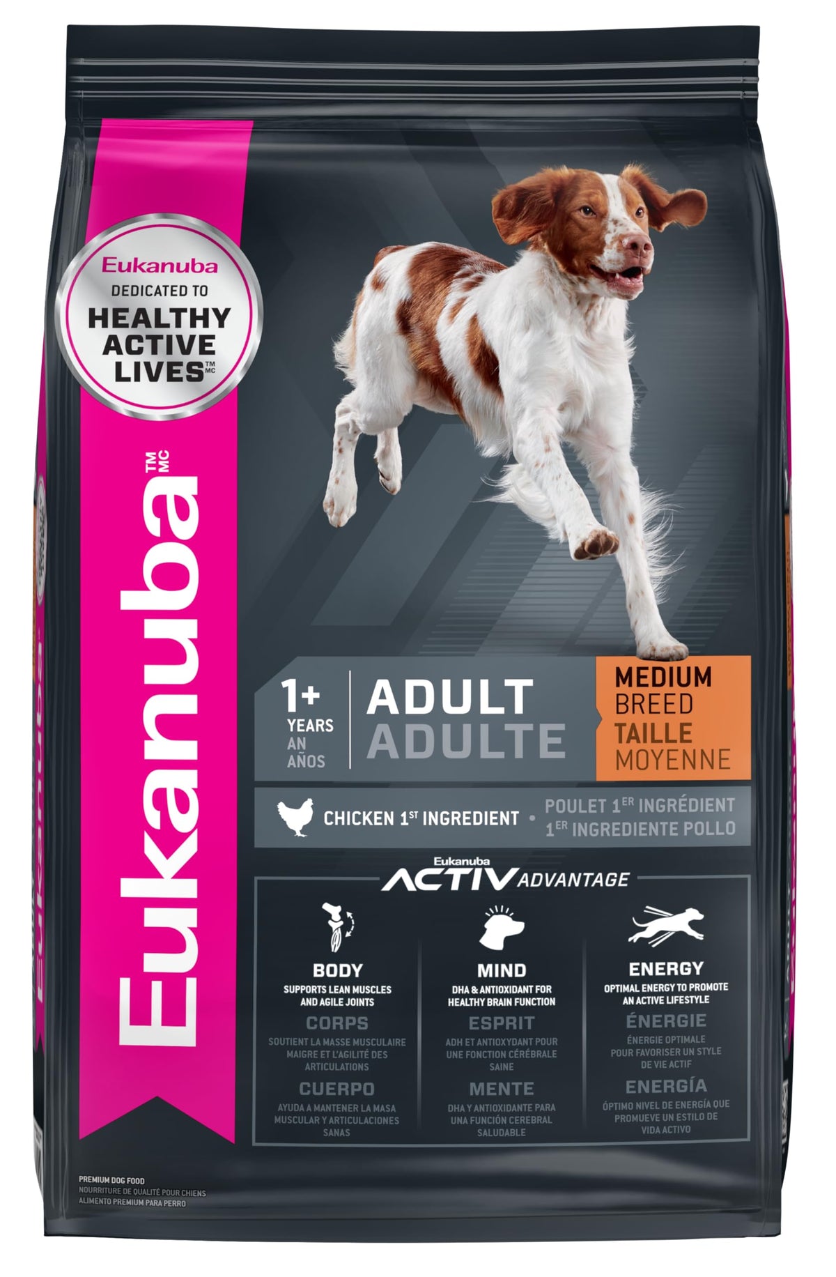 Eukanuba Adult Medium Breed Dry Dog Food, 4.5 Lb. Bag