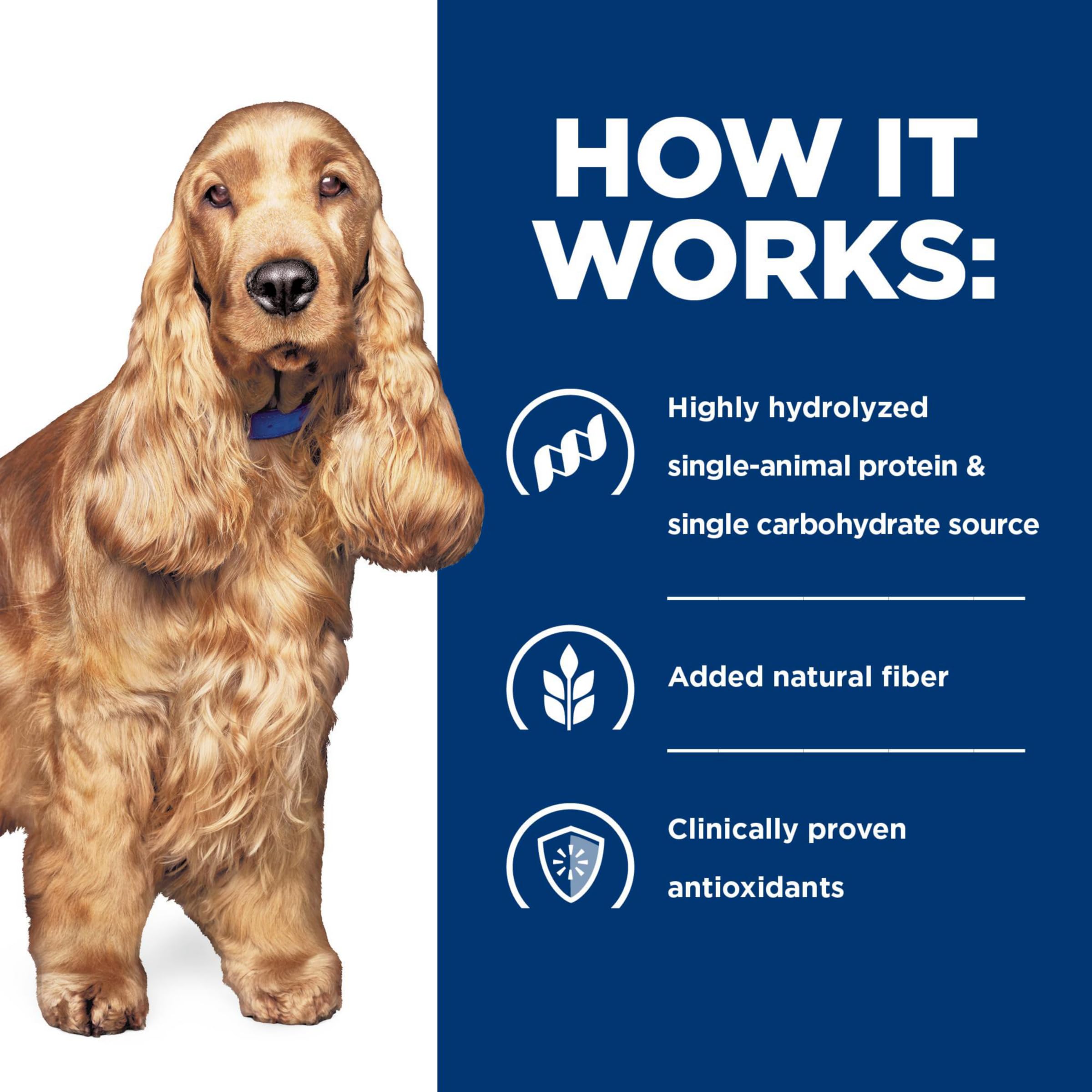 Hills Prescription Diet z/d Skin/Food Sensitivities Hydrolyzed Dry Dog Food, Veterinary Diet, 25 lb. Bag