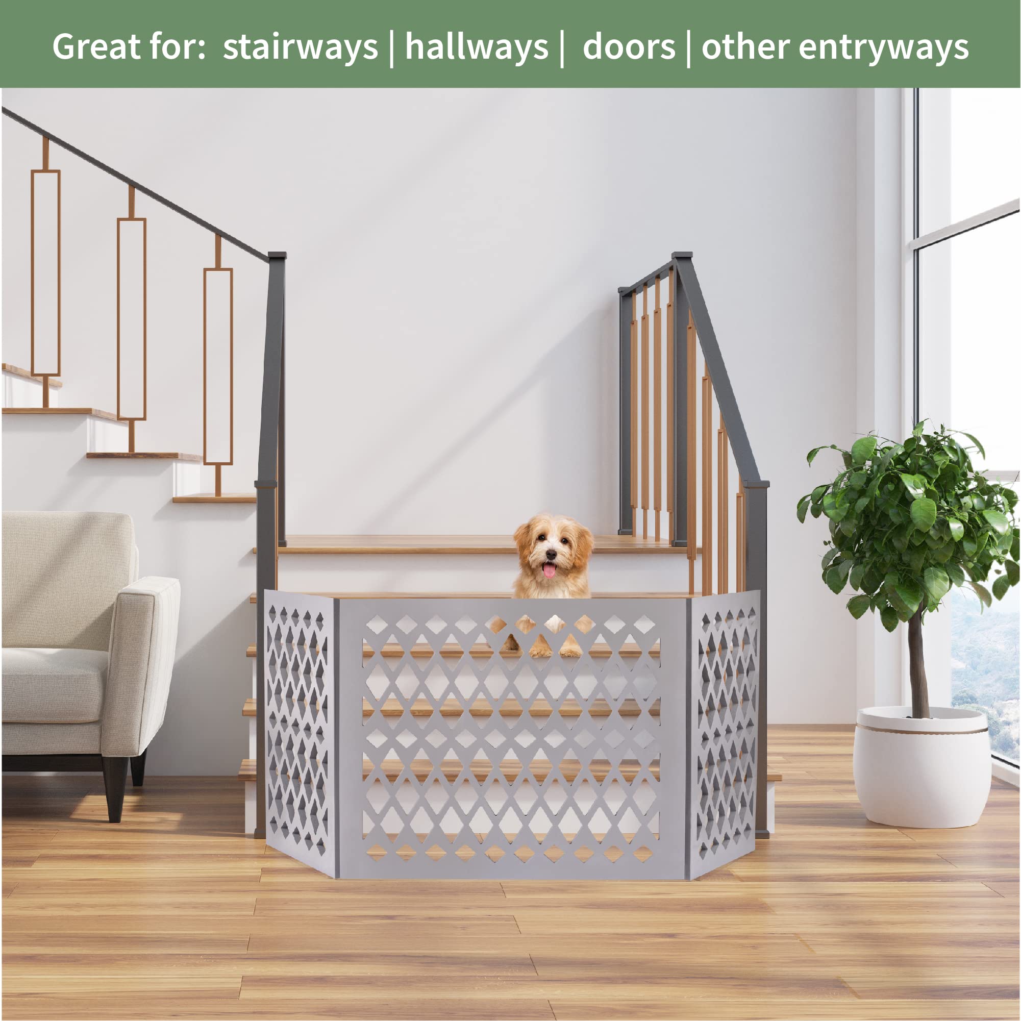 Free Standing Pet Gate | Pet Gate For Small Dogs | Free Standing Dog Gate For Stairs | Freestanding Dog Gates For Doorways | Fre