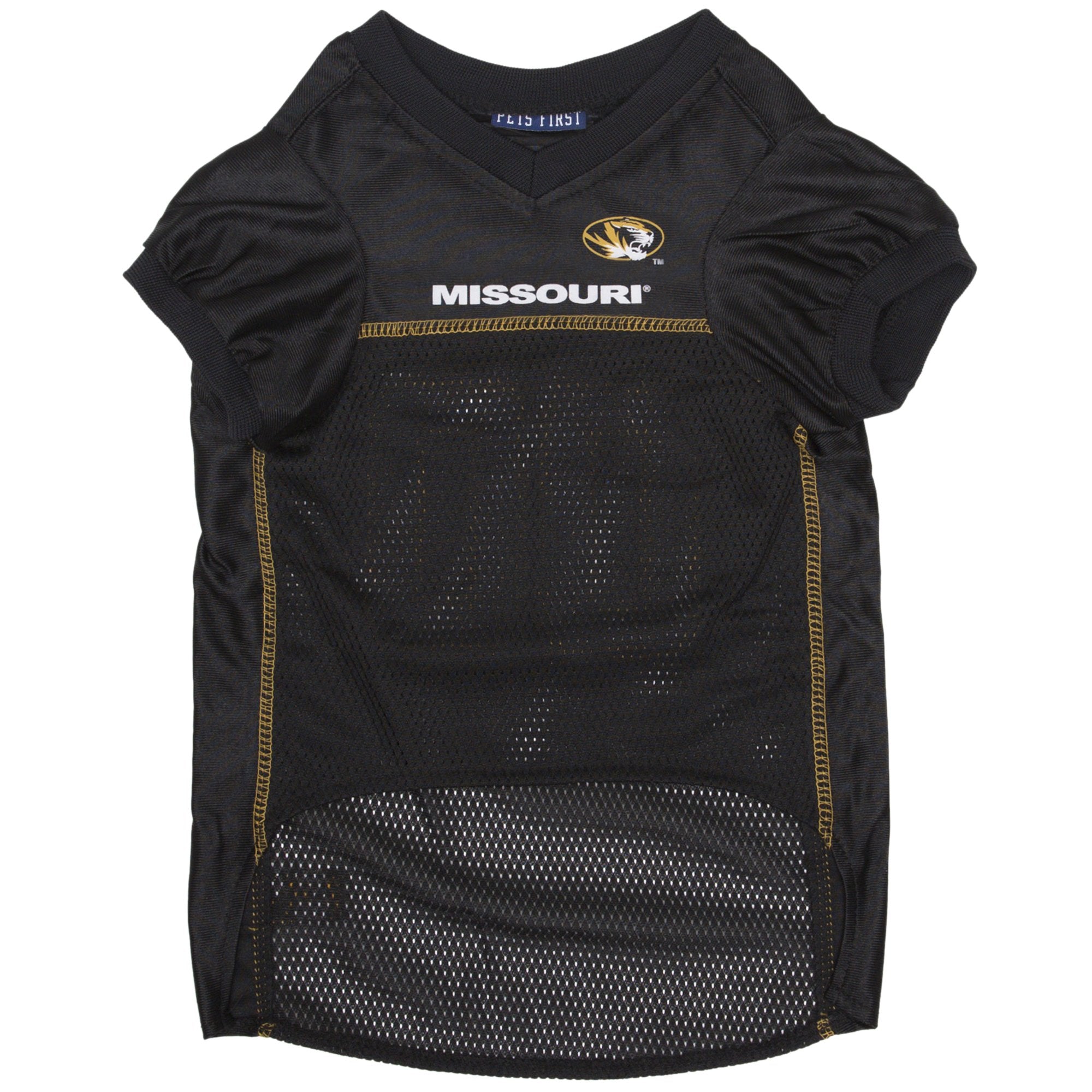 Pets First NCAA College Missouri Tigers Mesh Jersey for DOGS & CATS, X-Small.Licensed Dog Jersey with your Favorite Football/Bas