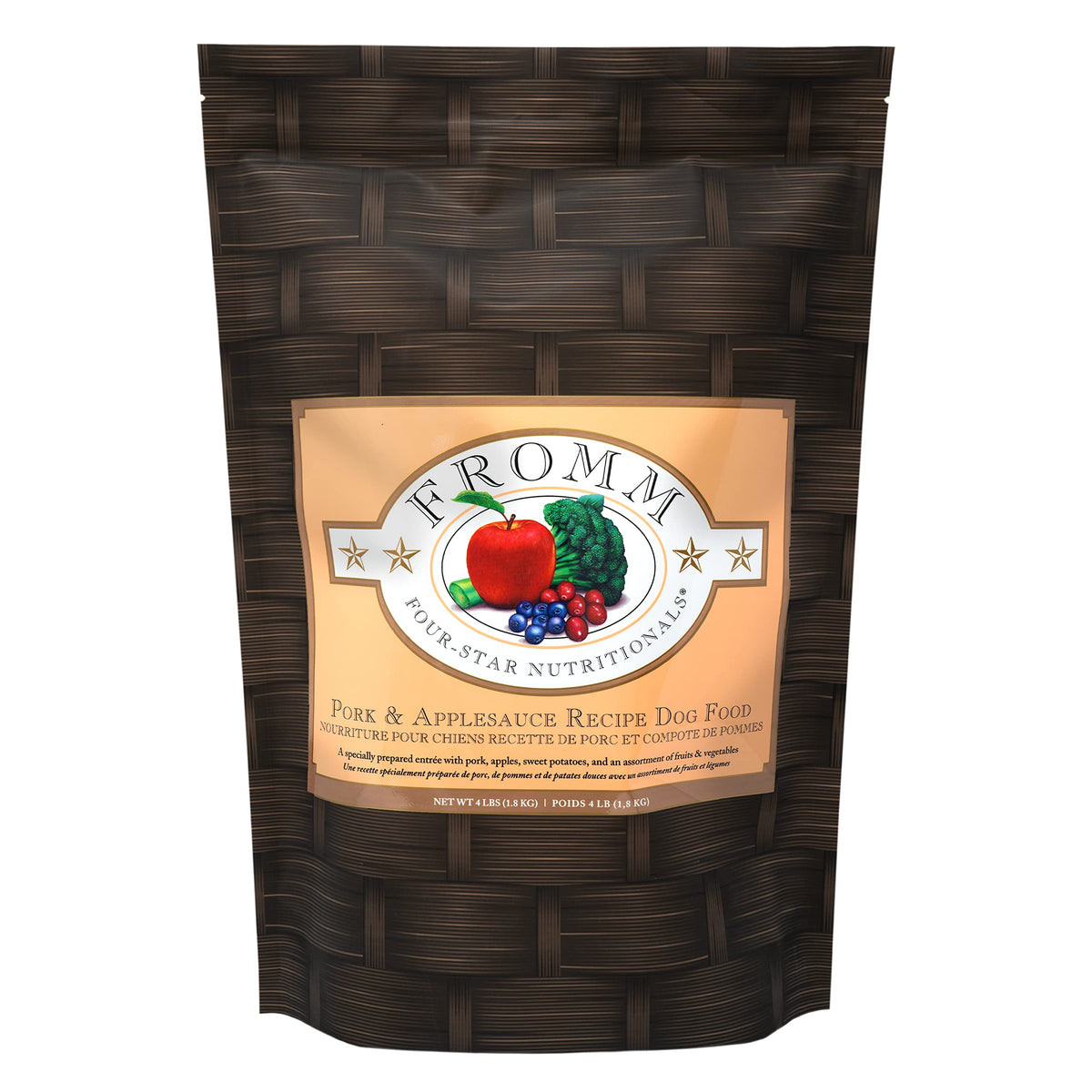 Fromm Four-Star Nutritionals Pork & Applesauce Dog Food - Premium Dry Dog Food - Pork Recipe - 4 Lb