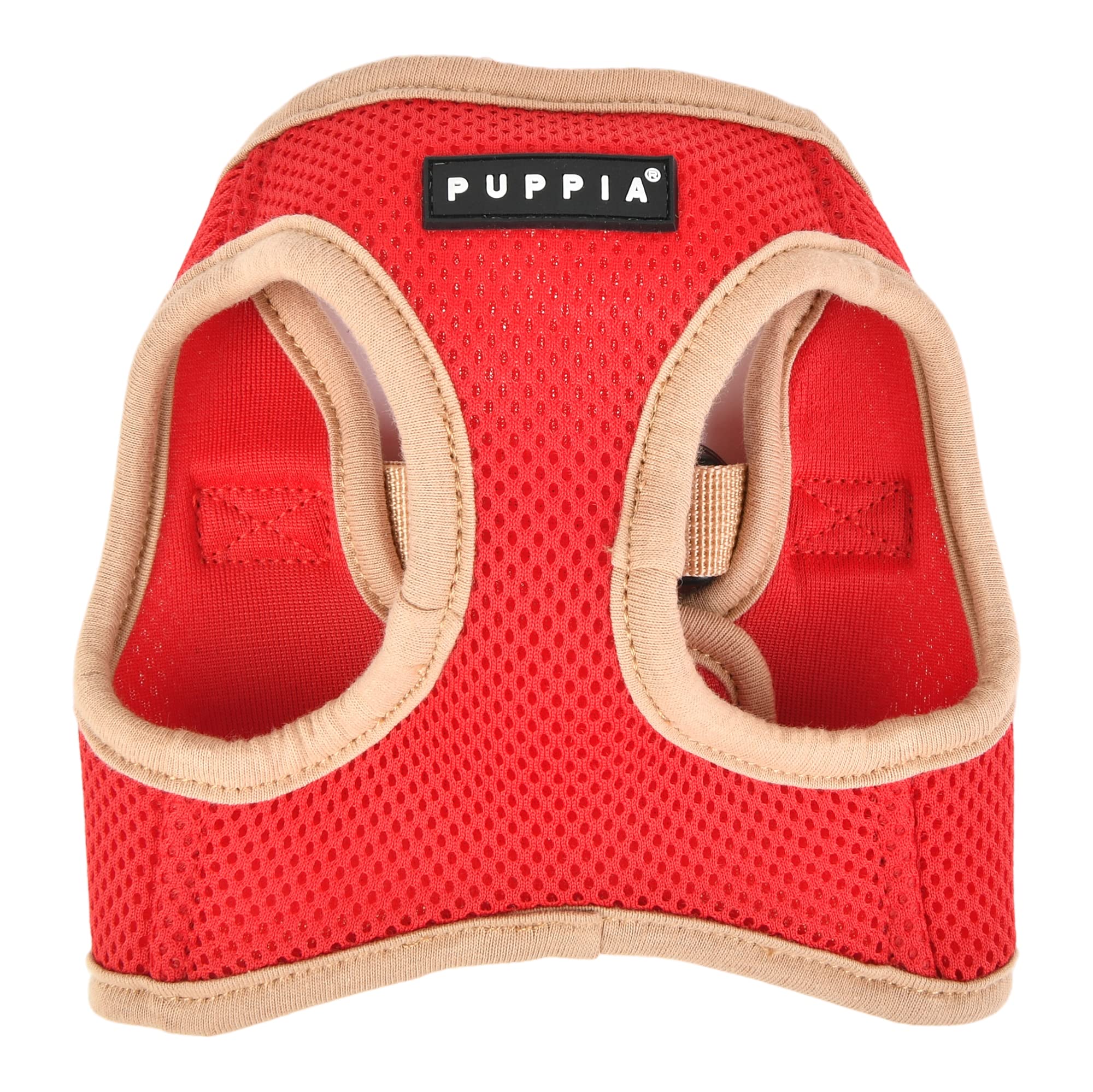 Puppia Soft Vest Dog Harness Ii Mesh Step-In All Season No Pull No Choke Walking Training For Small & Medium Dog - Red - Xxl