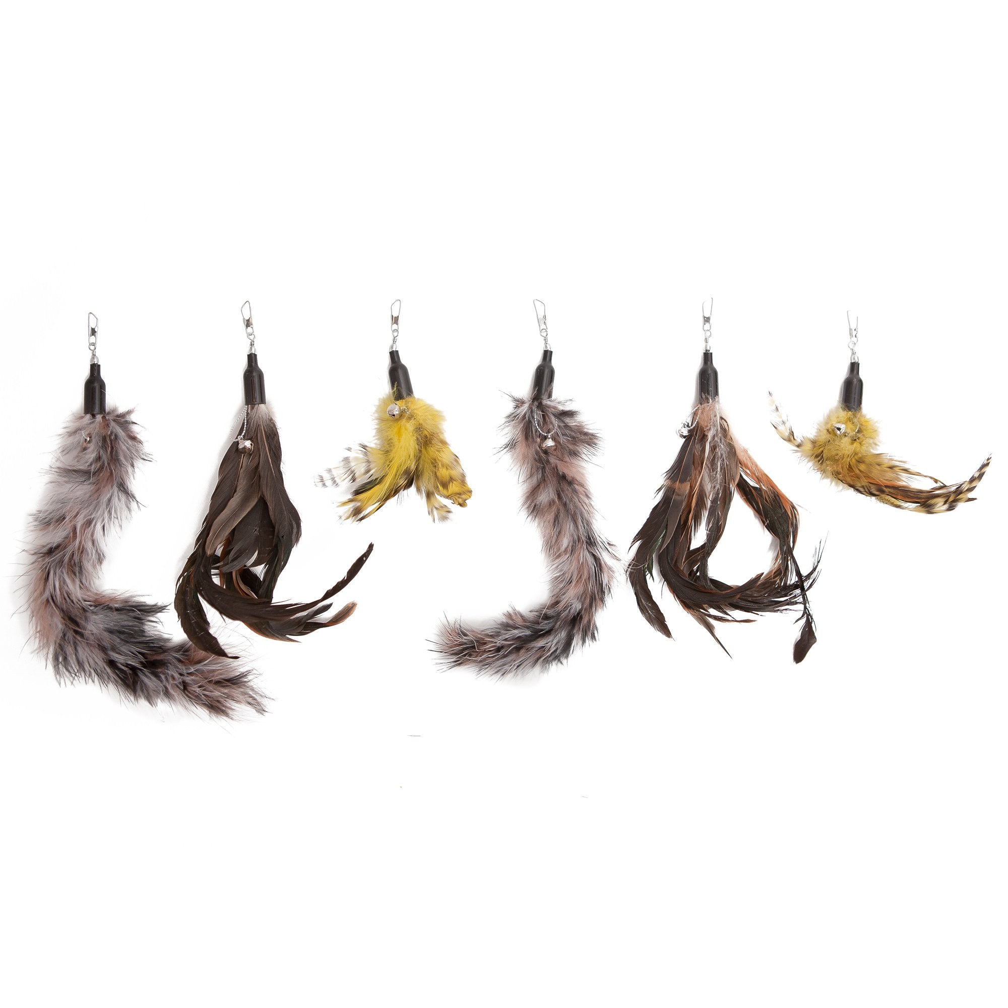 The Natural Pet Company Cat Toys Feather Refill 6 Pack - Add Life To Your Cat'S Favorite Toy With This Interchangeable Feather Refill Multipack (As Photographed).