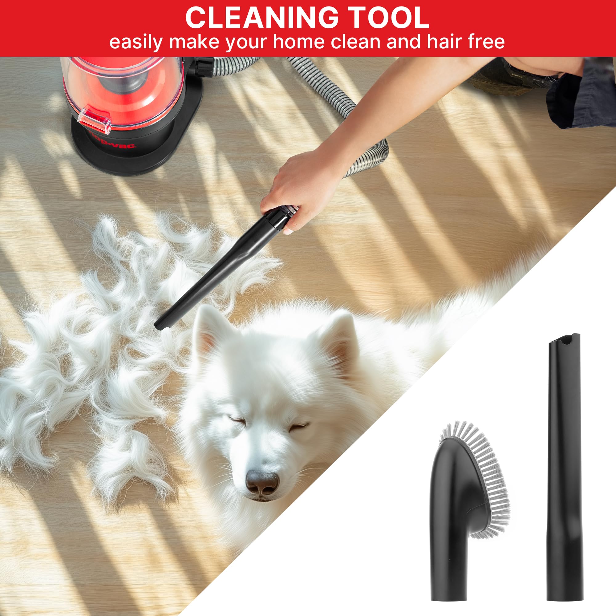 Shop-Vac 4-in-1 Pet Grooming & Vacuum, Dog Grooming Vacuum for Shedding, Professional Clippers, Brushes & Crevice Tool, 10,000Pa