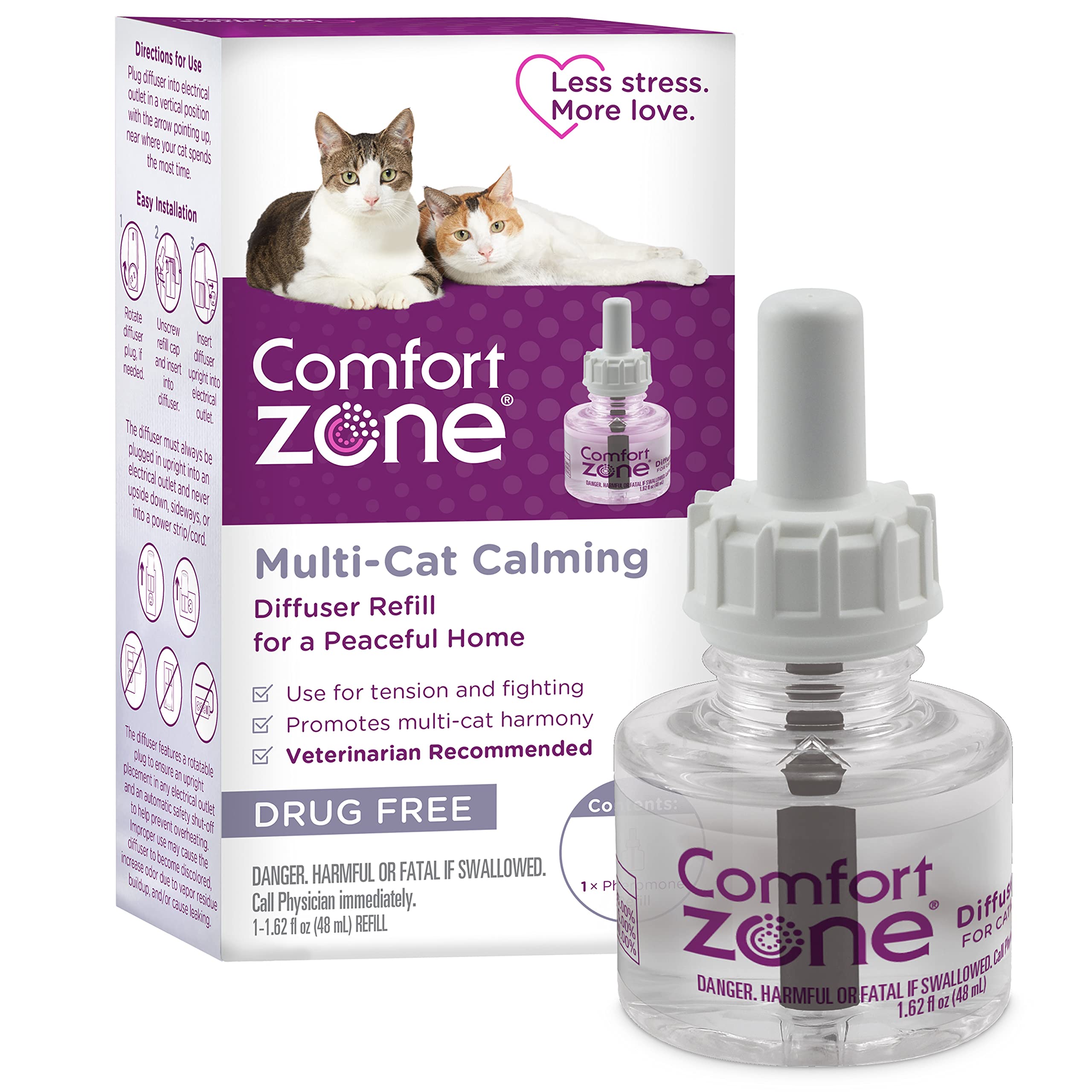 Comfort Zone Multi Cat Calming Diffuser Refills: 1-Pack