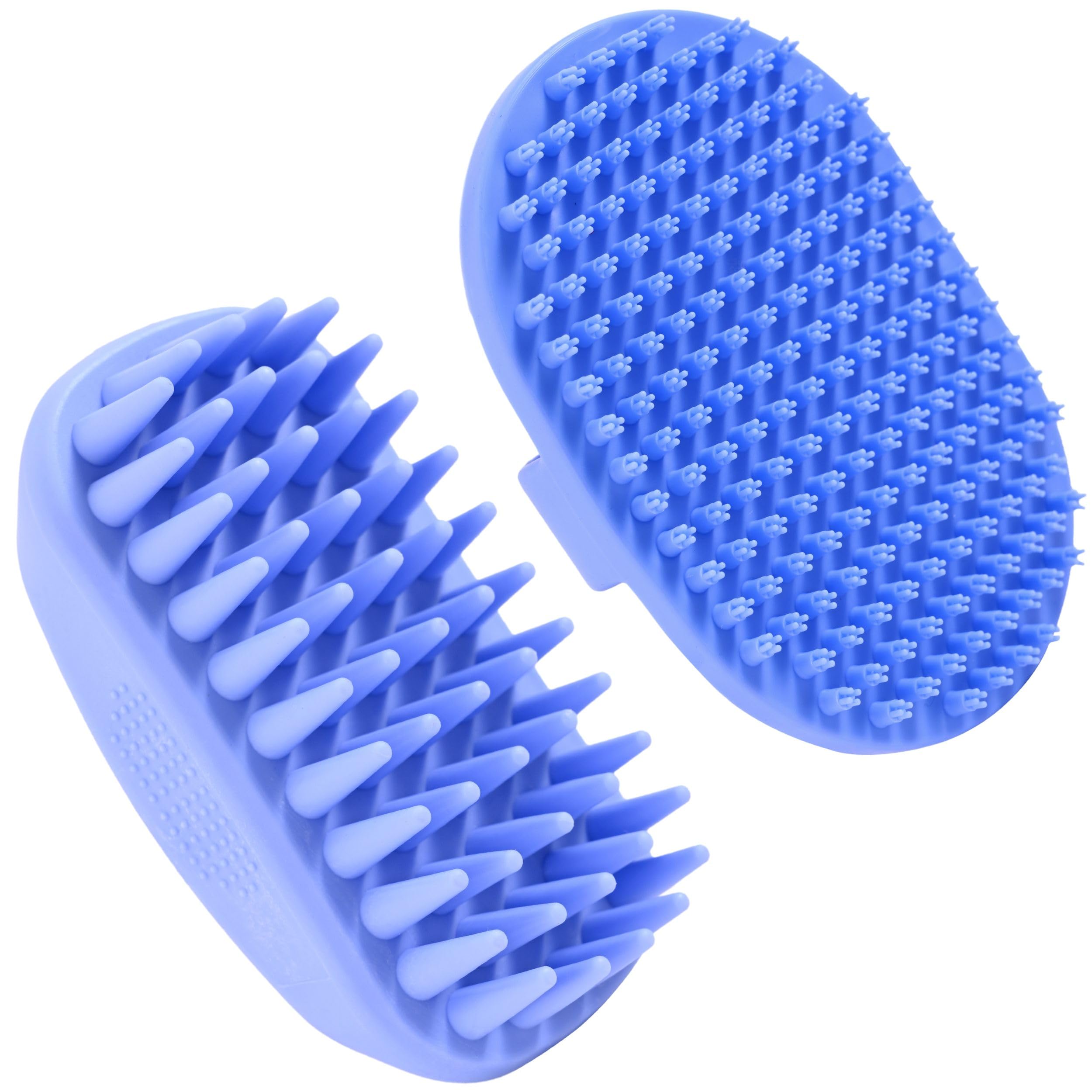 Dog Grooming Bath Brush, Pet Rubber Brush For Shower Scrubbing & Soothing Massage, Ideal For Long & Short Haired Dogs And Cats, 