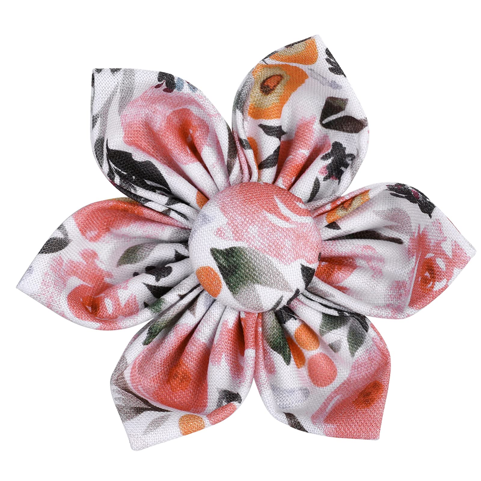Elegant Little Tail Floral Girl Dog Collar For Female Dogs, Pet Collar Adjustable Dog Collars With Flower Gift For X-Large Dogs