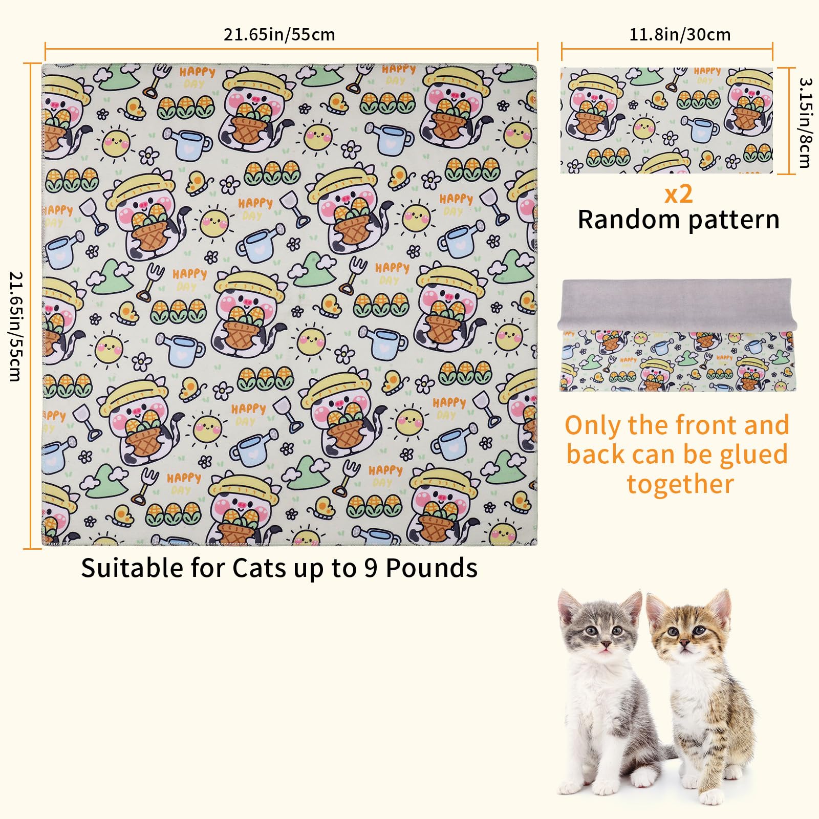 Xuyedoglsh Cat Wrap For Grooming,Cat Wrap For Cutting Nails,Self-Adherent Soft Cat Blanket,Restrain The Cat To Keep Calm,Anti-Bi