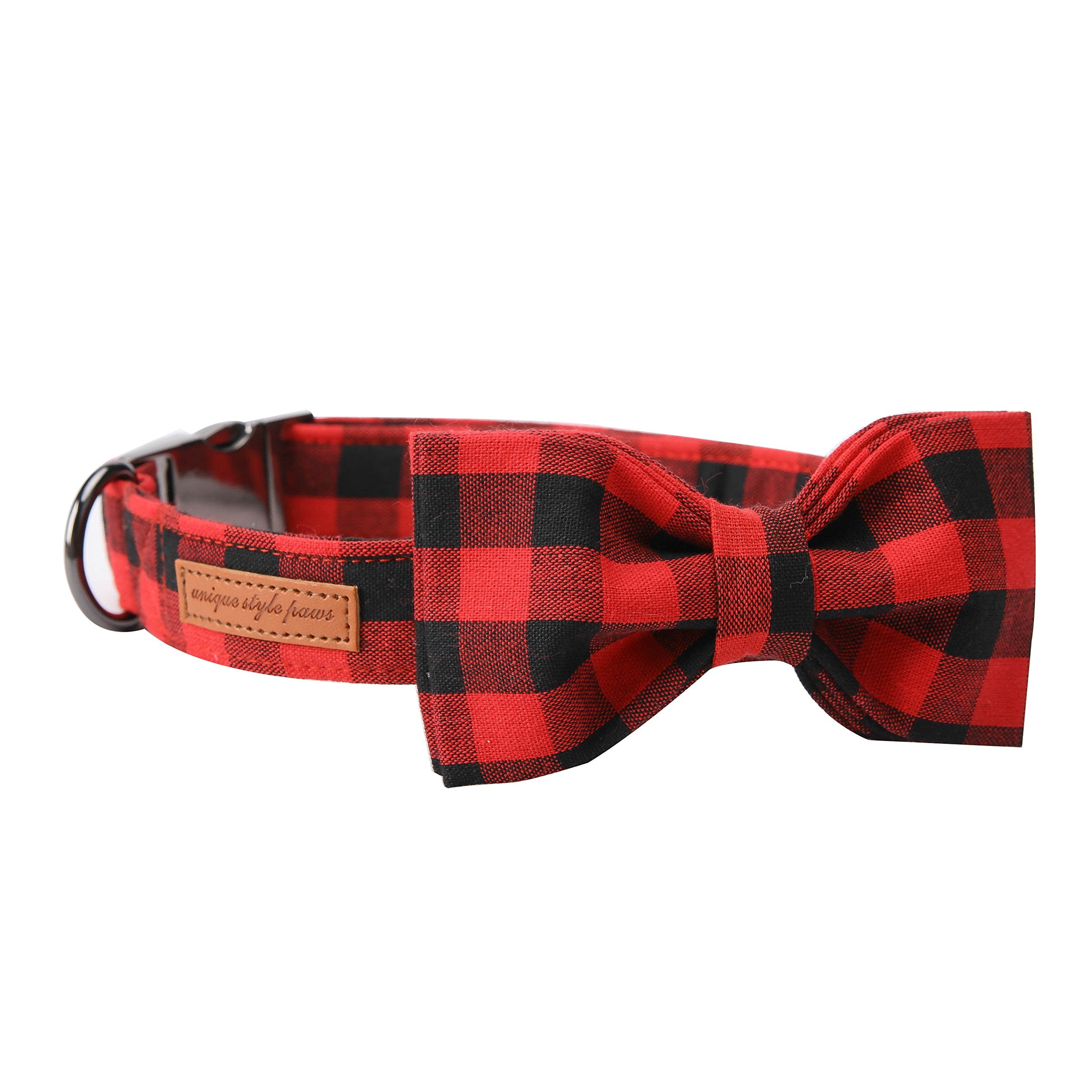 Unique Style Paws Pet Soft &Comfy Bowtie Dog Collar And Cat Collar Pet Gift For Dogs And Cats 6 Size And 7 Patterns