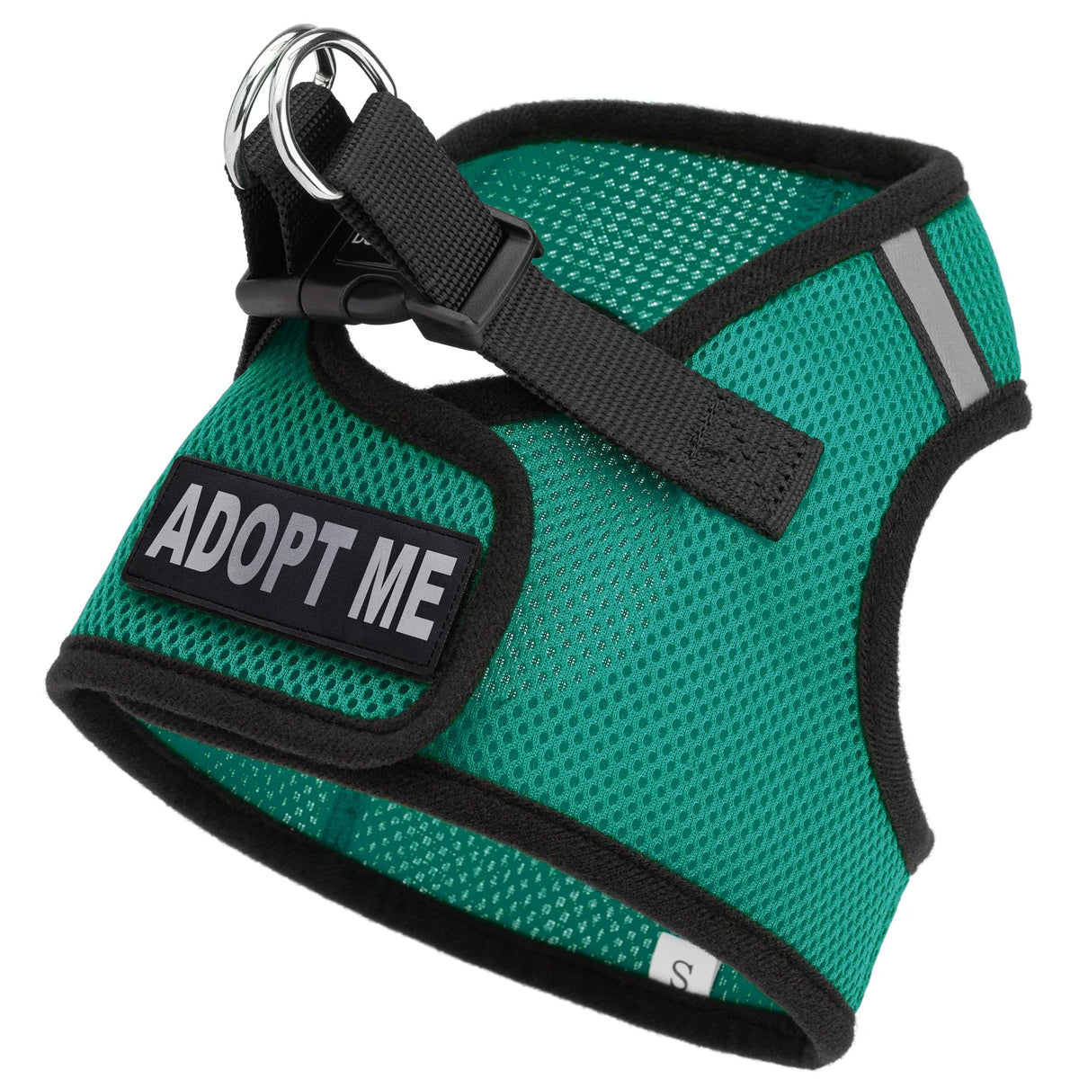 Dogline Boston Step In Mesh Dog Harness With Adopt Me Patch No Choke Pet Vest Soft Gentle Padded Chest Halter For Puppies Small Medium And Large Dogs 18 To 21 Inches Girth Lime Green