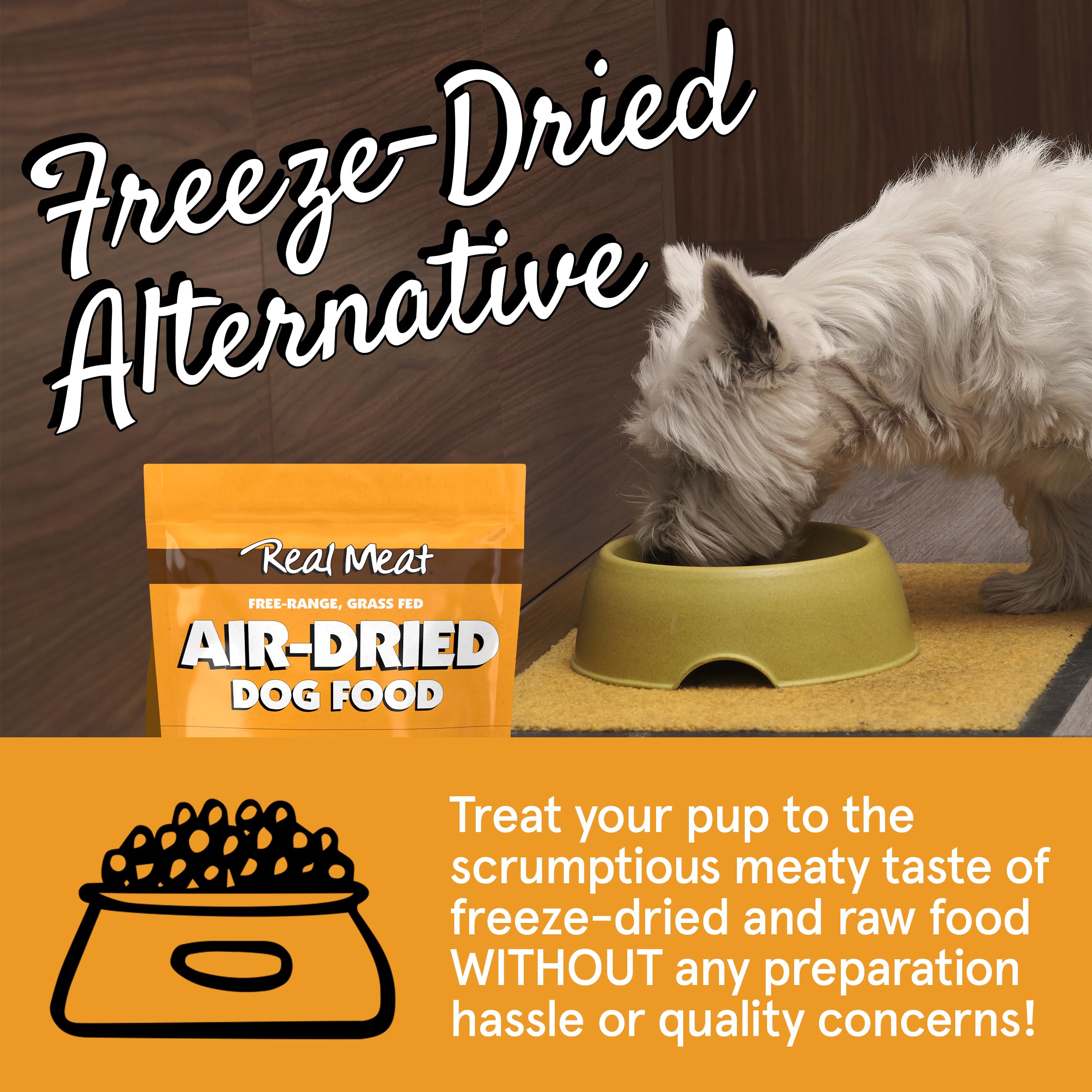 TRMC Real Meat Air Dried Dog Food w/Real USA Chicken - Four 5lb Bags of Grain-Free Real Meat Dog Food Sourced from Free-Range, C