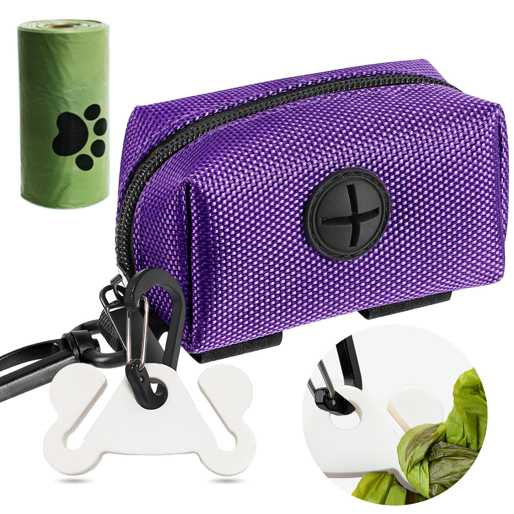 Dog Poop Bag Holder For Leash Attachment Dog Poop Bag Dispenser Dog Waste Bag Dispensers Dog Poop Bag Holders Fit Dog Leash Acce
