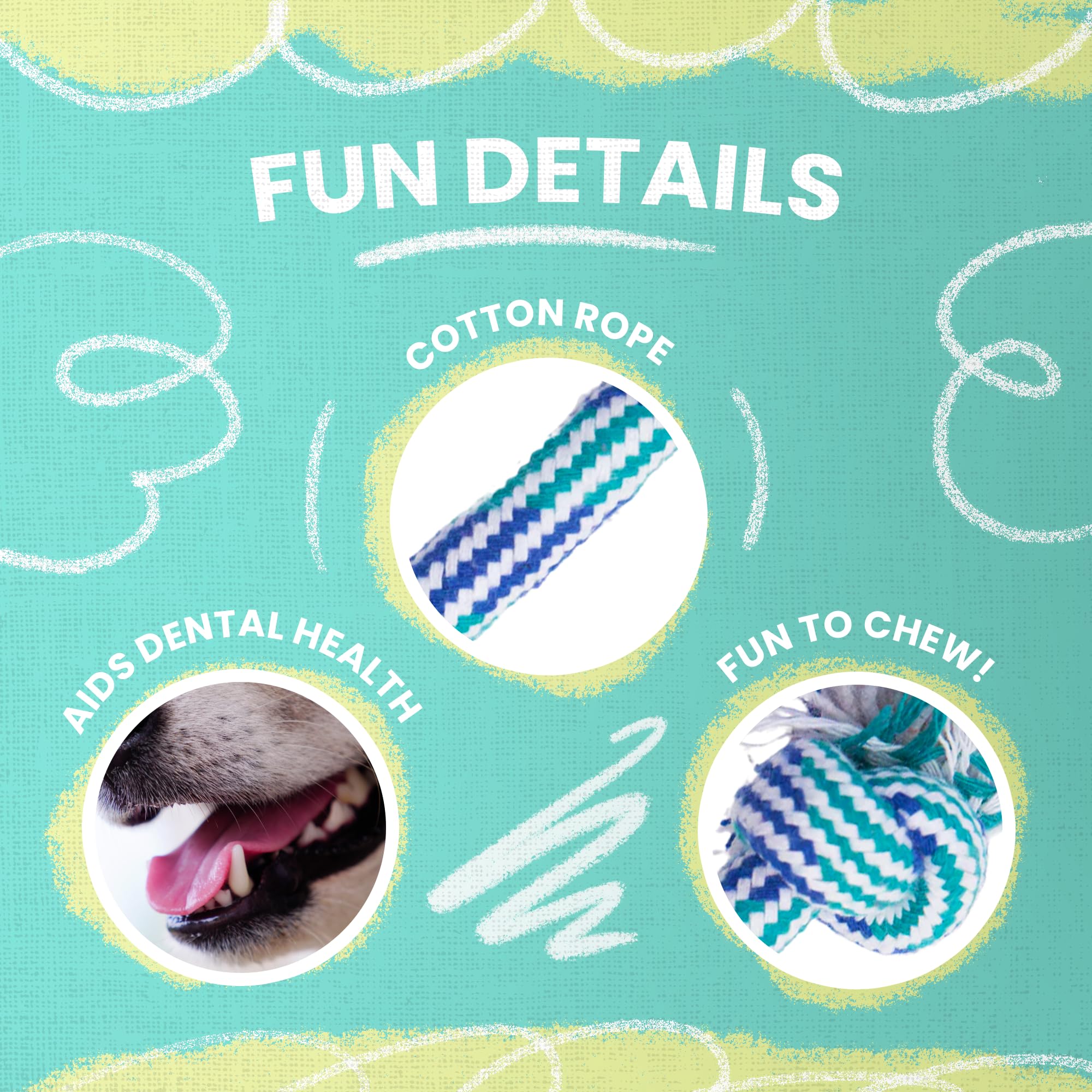 Snugarooz Lil Baby Rope Dog Toy – Durable And Compact Design - Perfect For Small Breeds And Tough Chewers - Ideal For Tugging And Chewing Fun