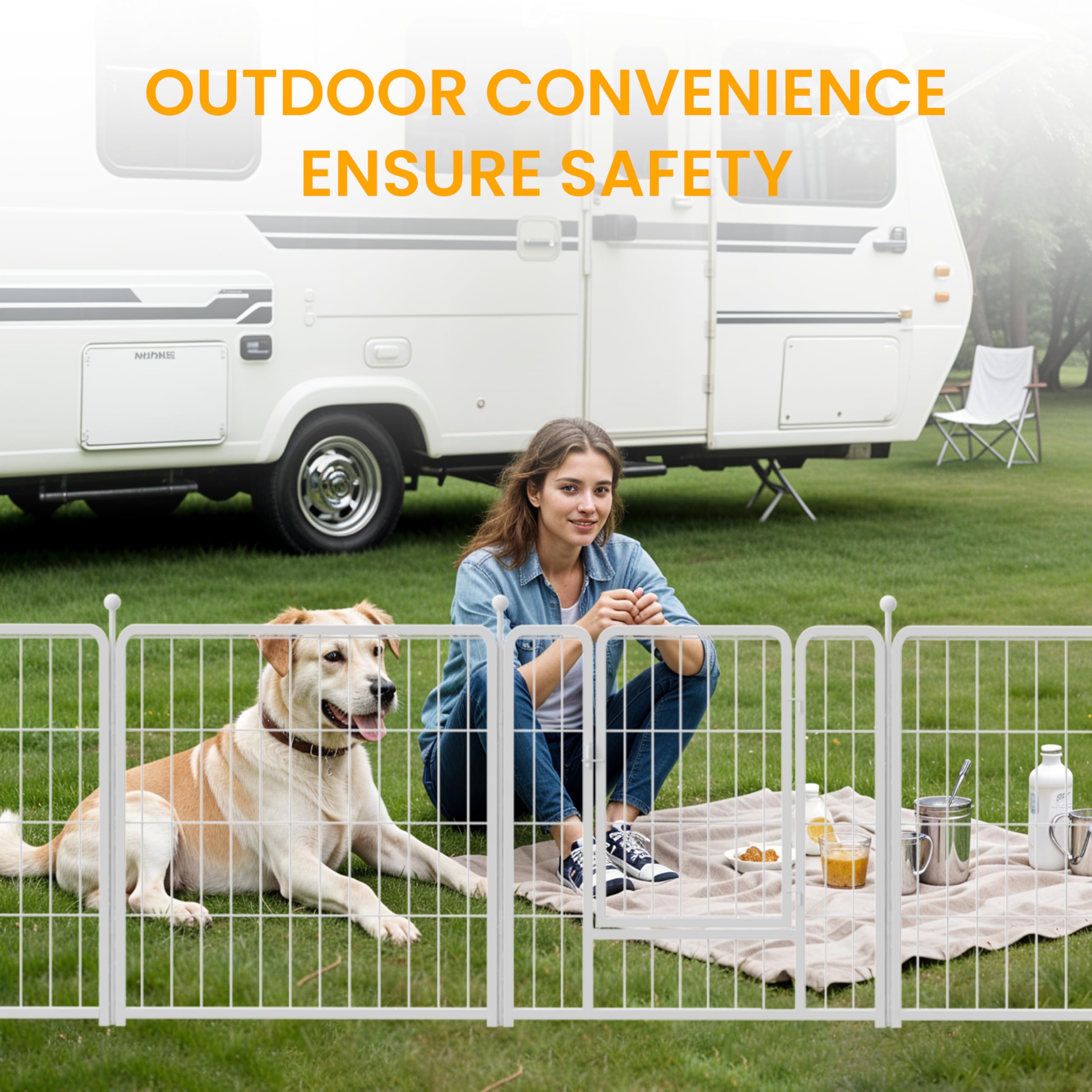 Dog Playpen 24 Inch 16 Panels, Ideal Dog Fence For Puppy/Small Dogs Indoor & Outdoor Bliss, Perfect Dog Pen For Camping, Yard, R