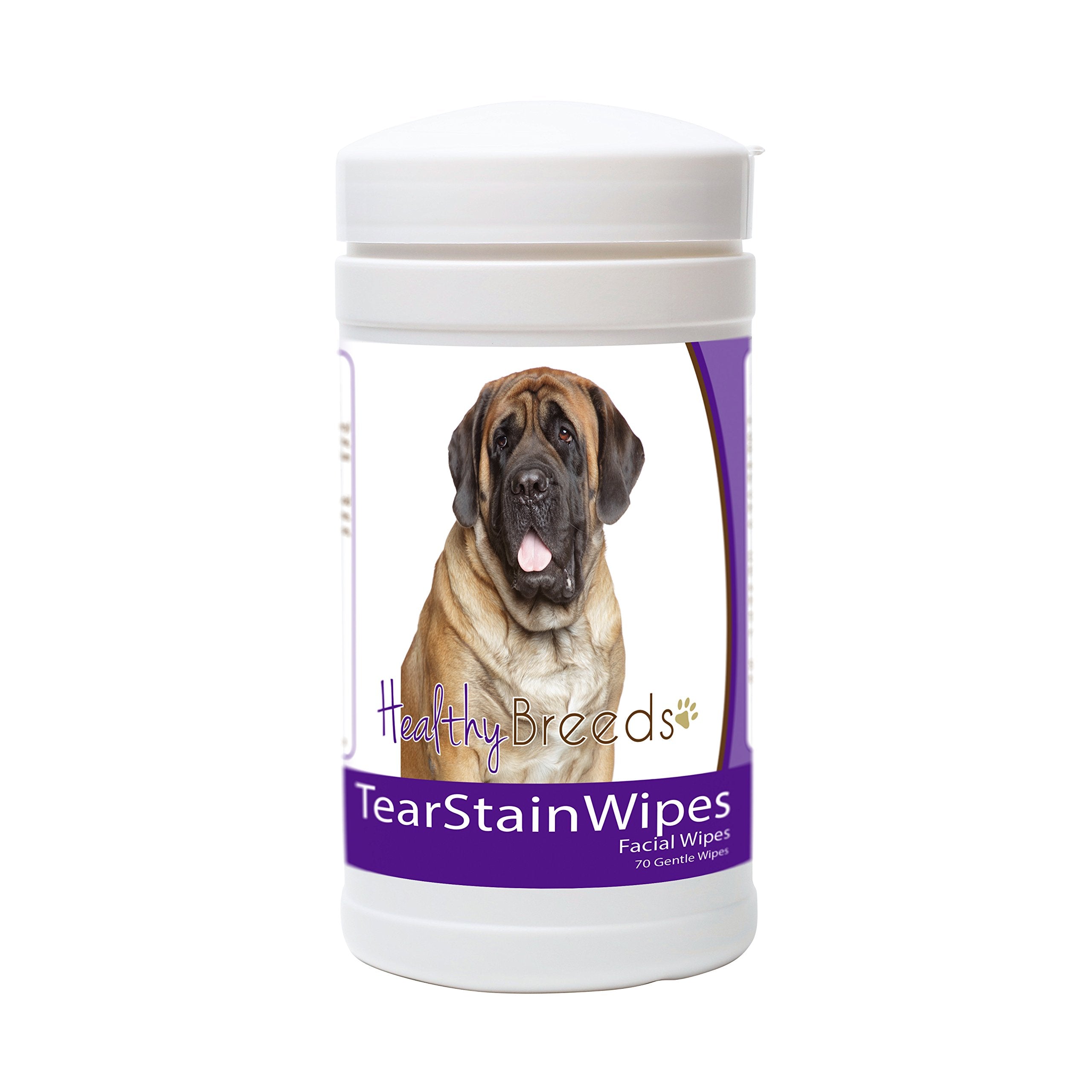 Healthy Breeds Mastiff Tear Stain Wipes 70 Count