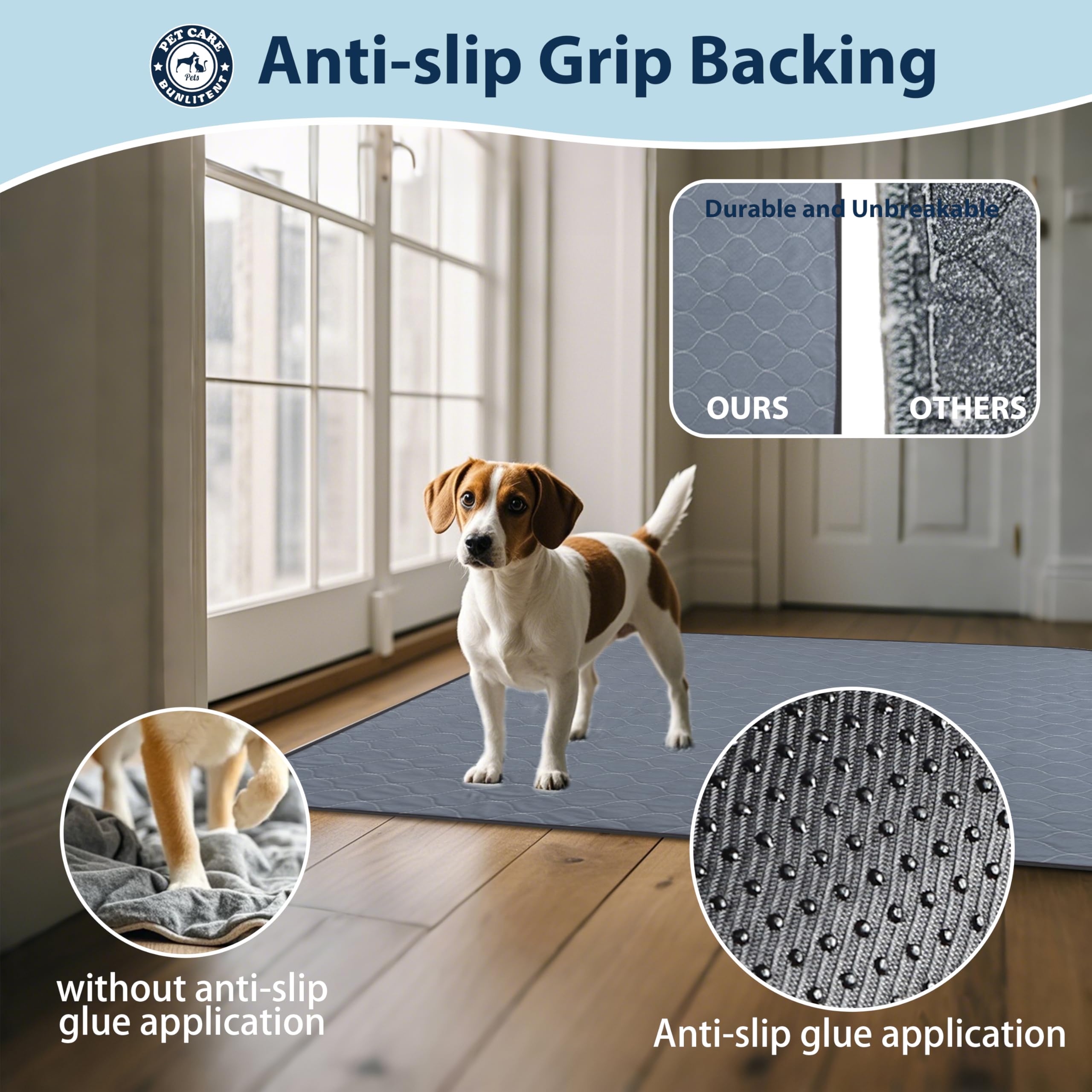 Washable Pee Pads For Dogs, 36X48 Reusable Puppy Pads With Fast Absorbent, Waterproof Reusable Pee Pads For Whelping, Traing, In