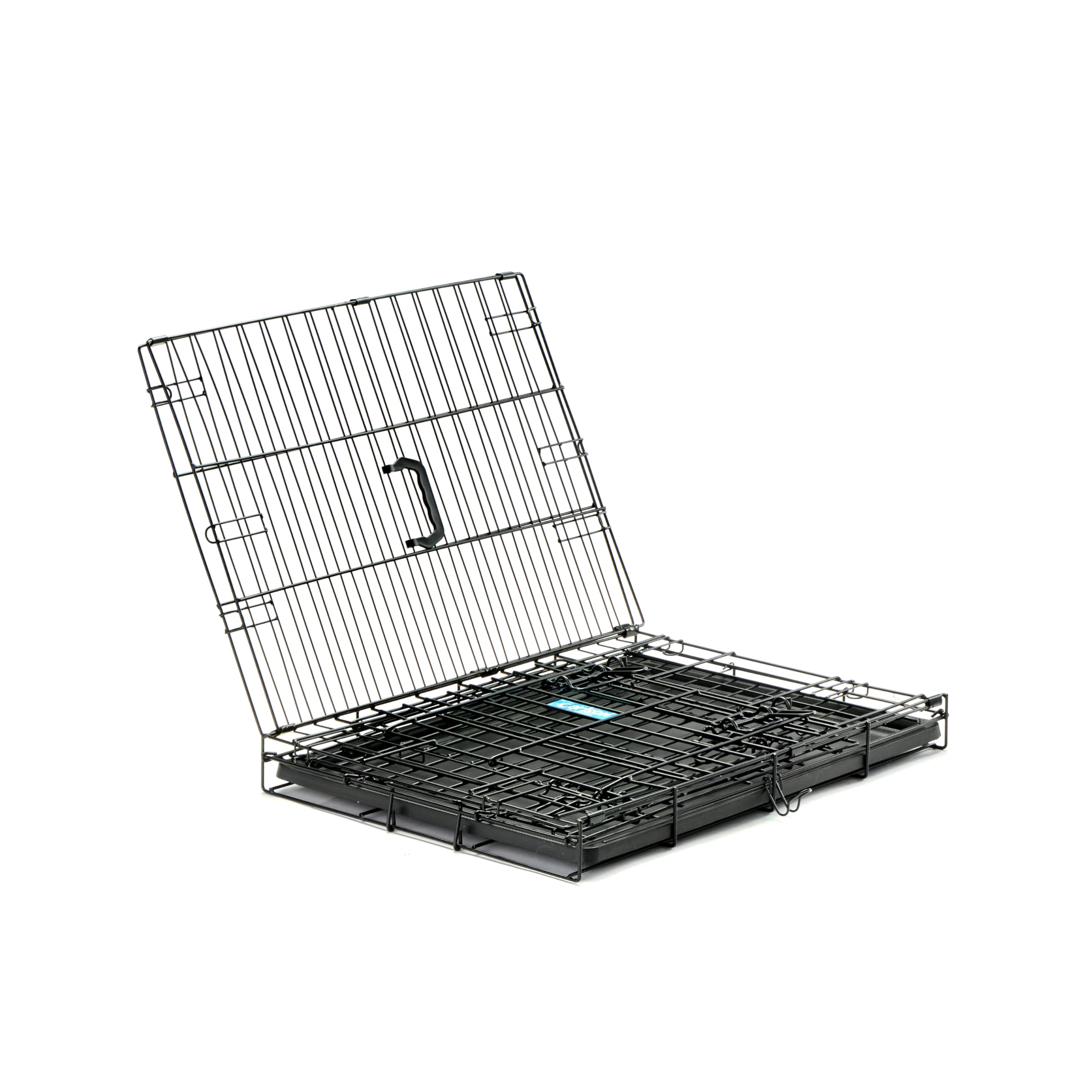 Carlson Secure And Compact Double Door Metal Dog Crate, Small With Divider Panel