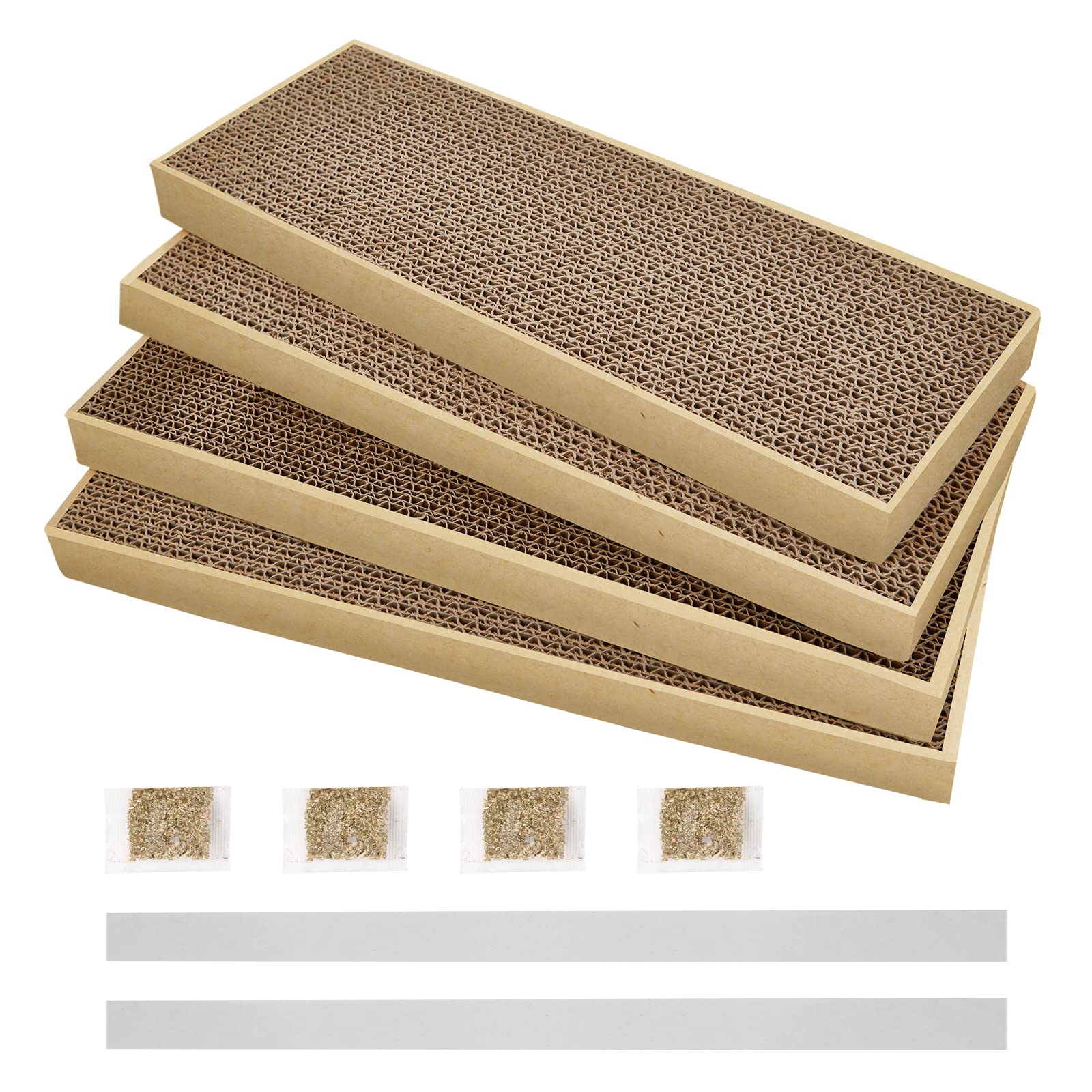 Happyfree Sx Double-Sided Cat Scratch Pad: Premium Indoor Cat Scratcher, Cardboard & Post Design