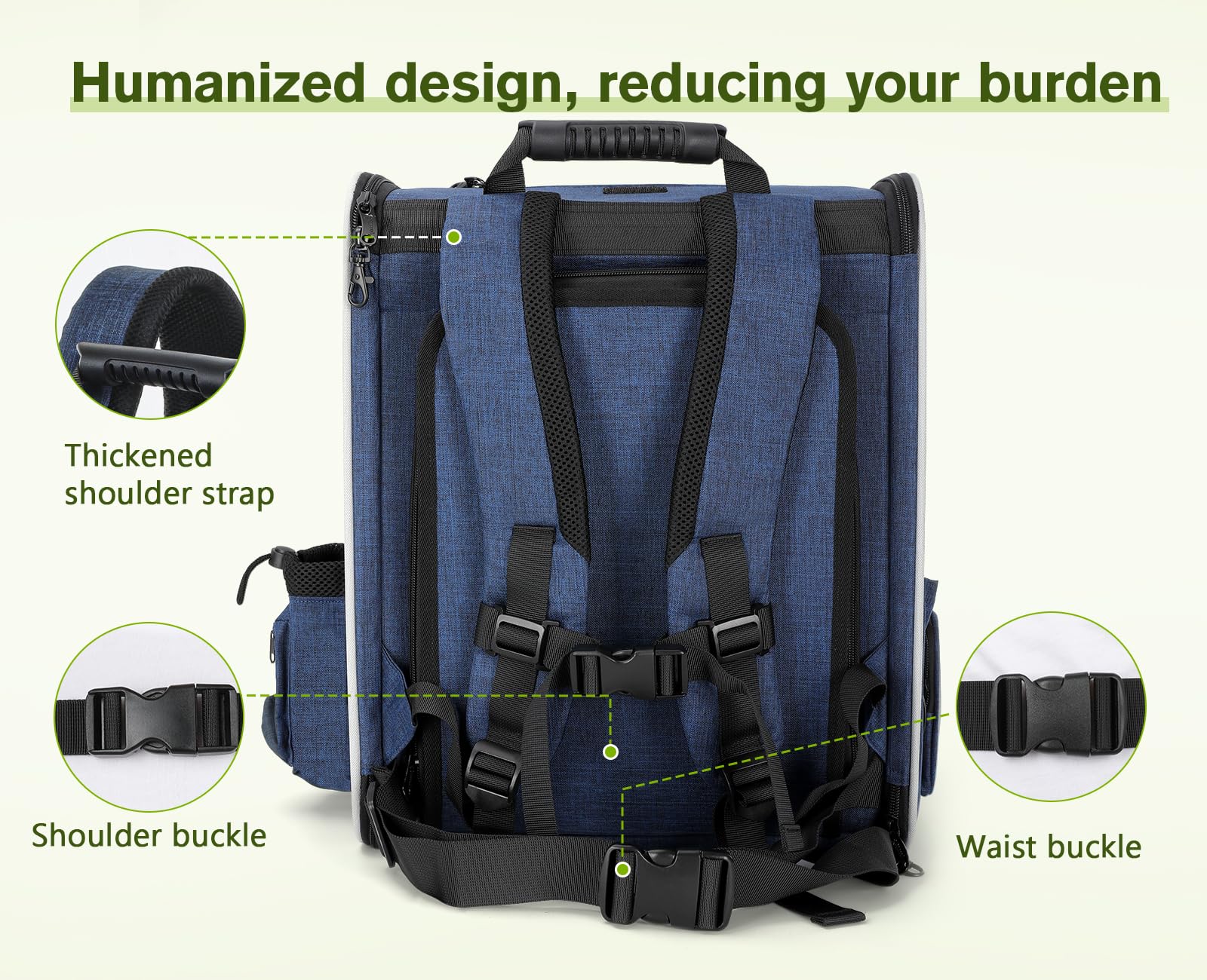 Pecute Pet Carrier Backpack, Cat Backpack Carrier, Expandable with Breathable Mesh for Small Dogs Cats Puppies, Dog Backpack Car