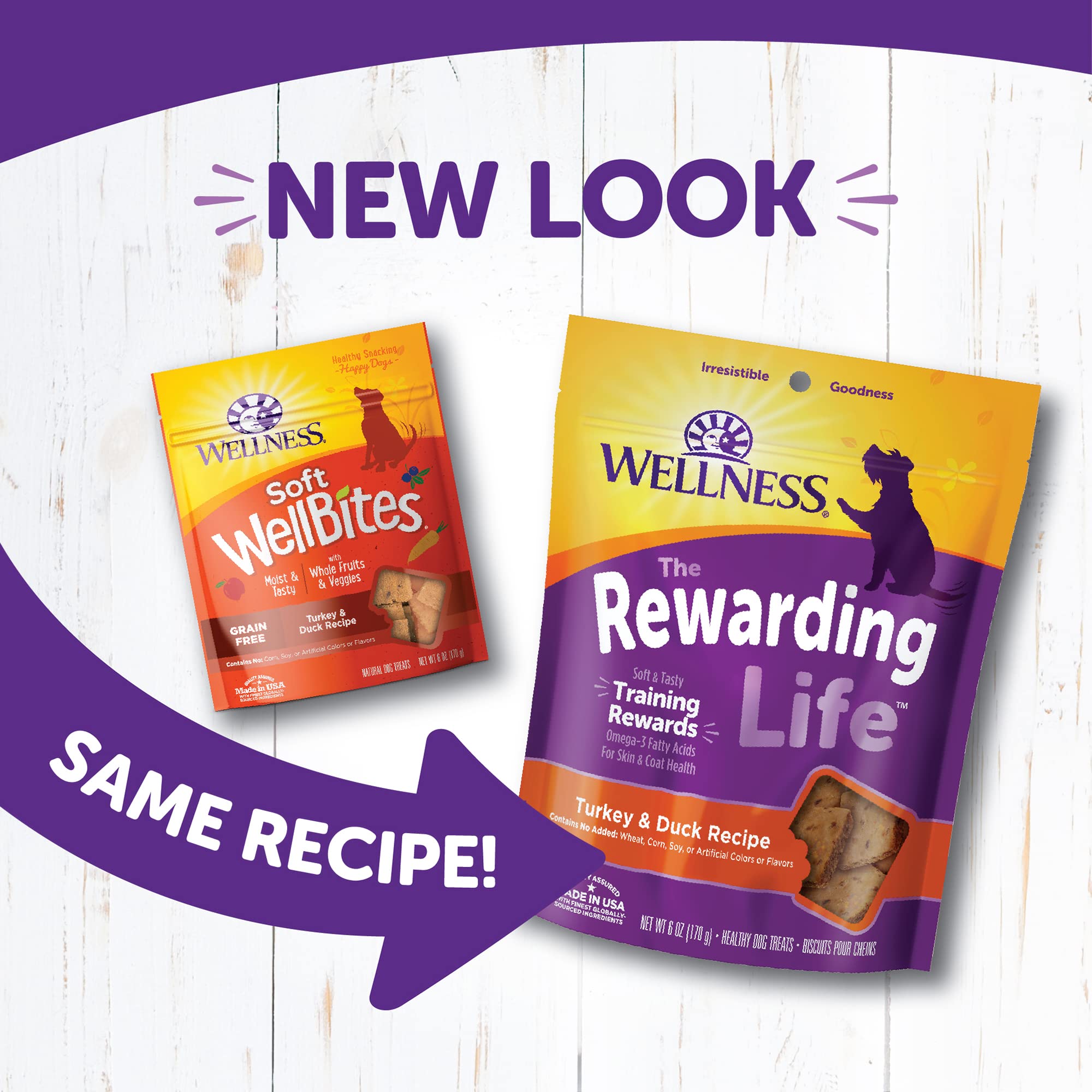 Wellness Wellbites Soft & Chewy Variety Pack (5 Flavors, 6 Ounce Bags)