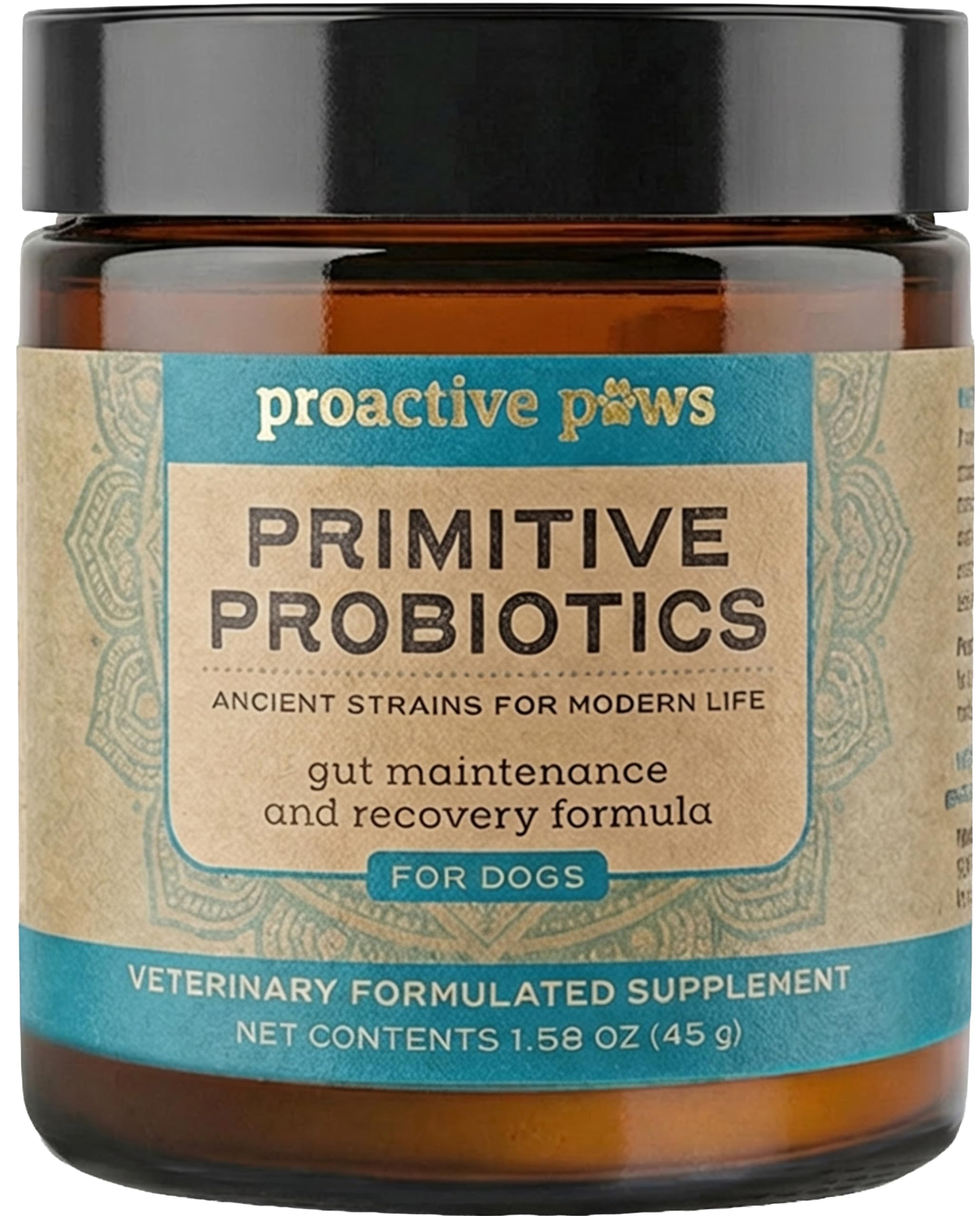 PROACTIVE PAWS Primitive Probiotics for Dogs - Species-Specific & Soil-Based Dog Probiotic Supplement for Gut Health, Digestion,