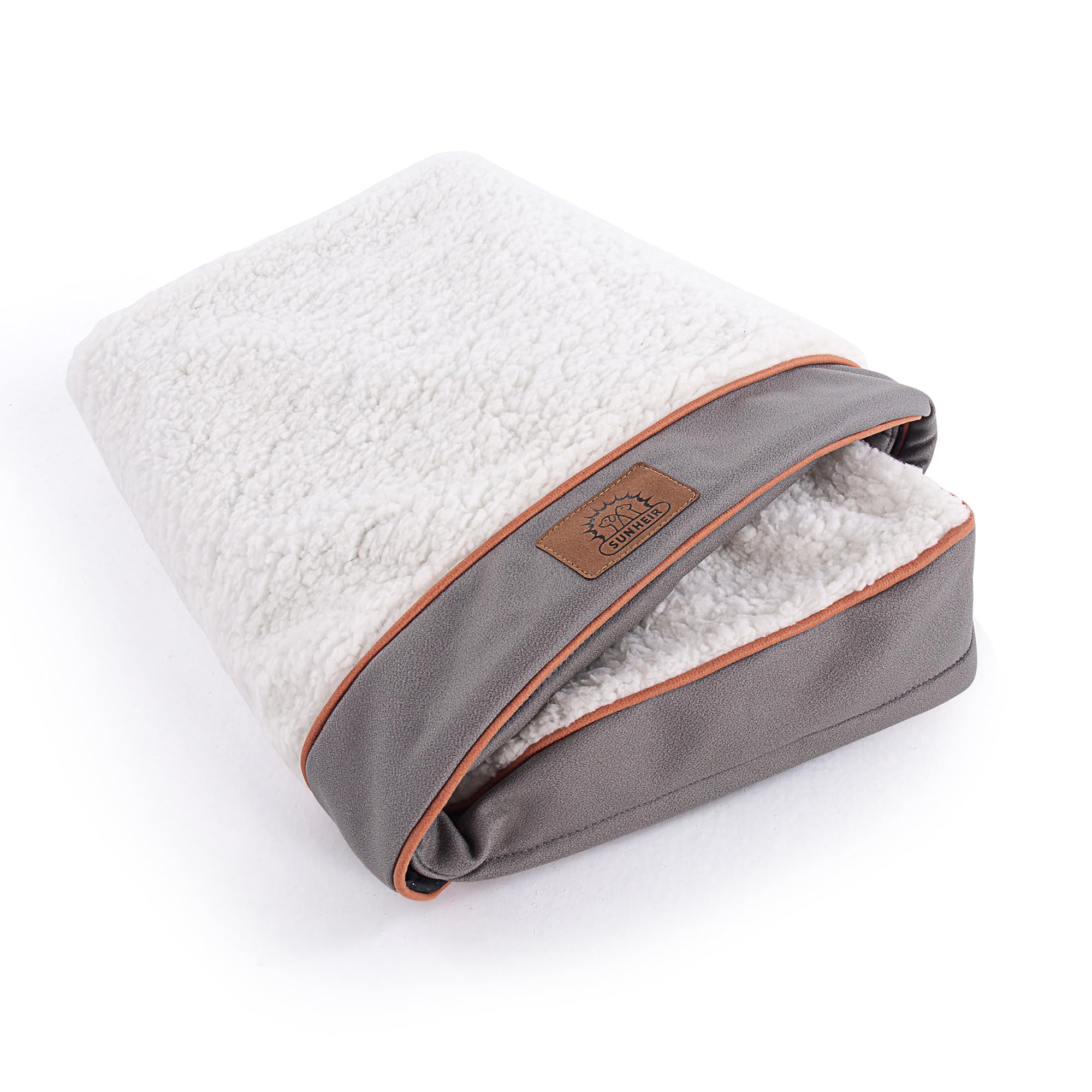 Sunheir Extra Large Washable Dog Bed Covers Soft Plush Replacement, Waterproof Dog Bed Liner, Pet Bed Cover With Zipper 41X27X3 