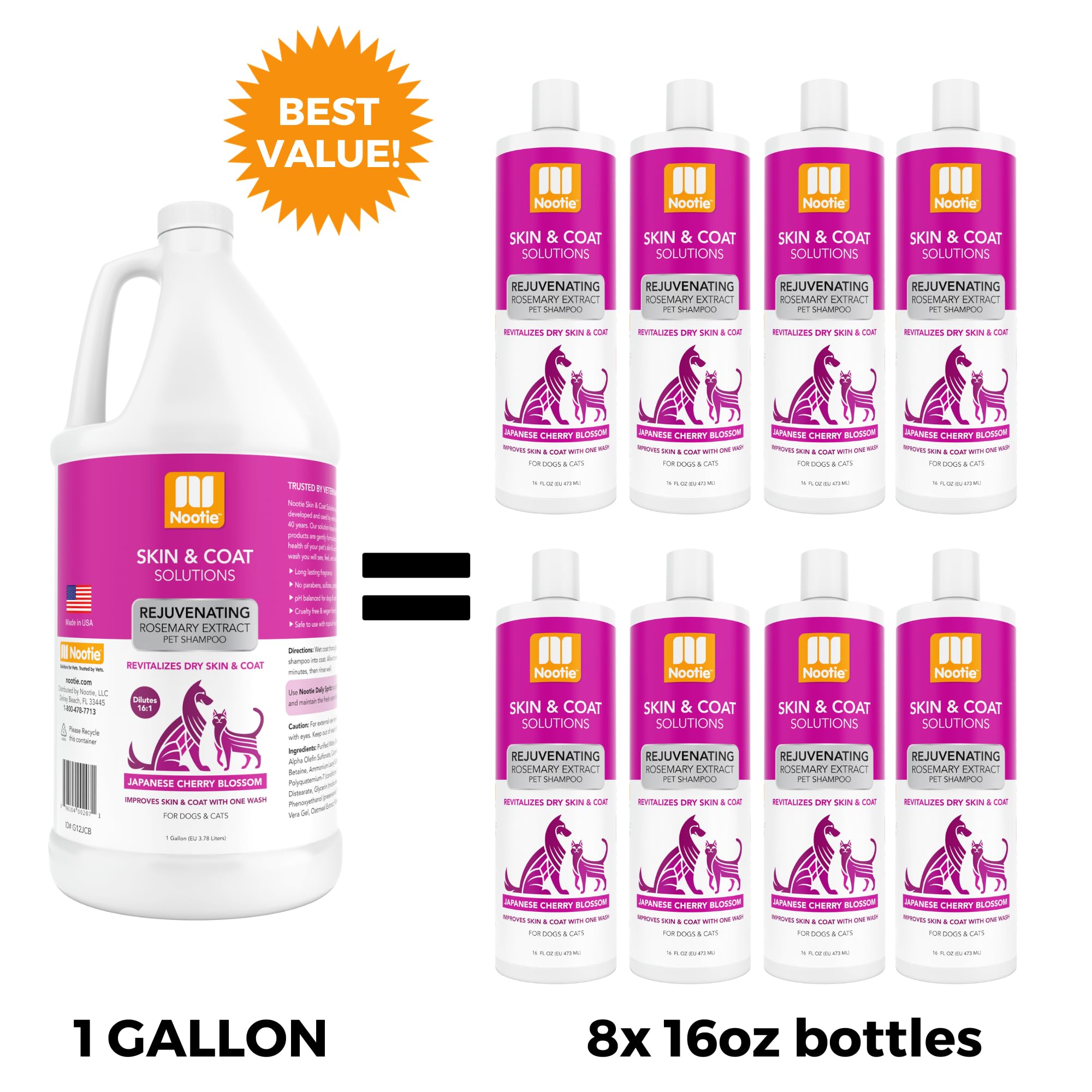 Nootie Japanese Cherry Blossom Shampoo Gallon