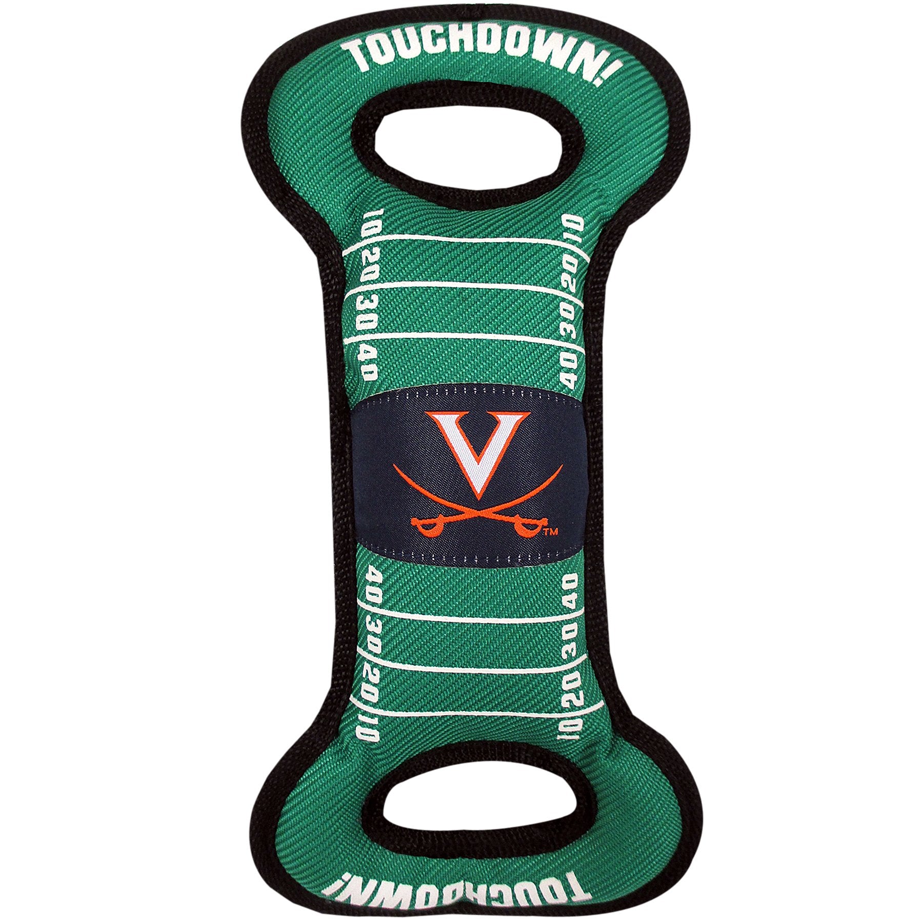 Pets First Ncaa Football Field Dog Toy With Squeaker. - Virginia Cavaliers - For Tug, Toss, And Fetch. - Tough & Durable Pet Toy