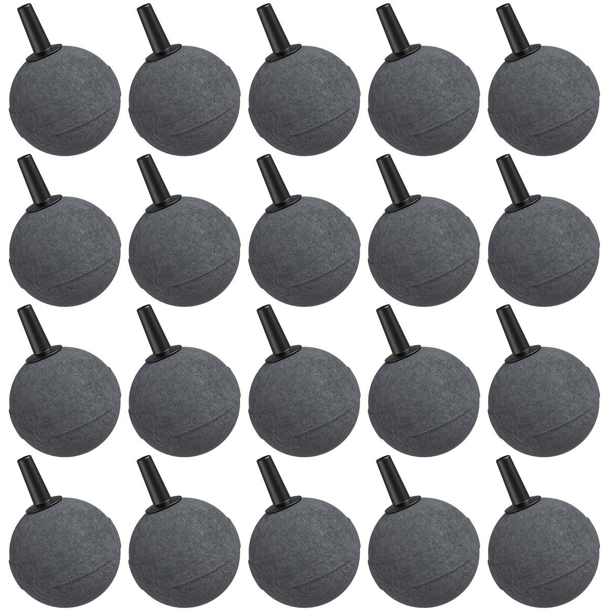 Moonorange 20 Pack 1.18 Inch Aquarium Air Stones, Long Lasting Aerator Oxygen Diffuser Aquarium Bubble Stone, Air Pump Accessori