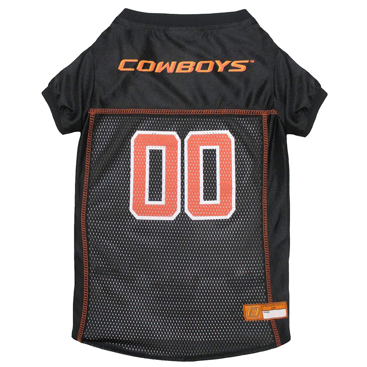 Pets First NCAA College Oklahoma State Cowboys Mesh Jersey for DOGS & CATS, X-Small. Licensed Dog Jersey with your Favorite Foot