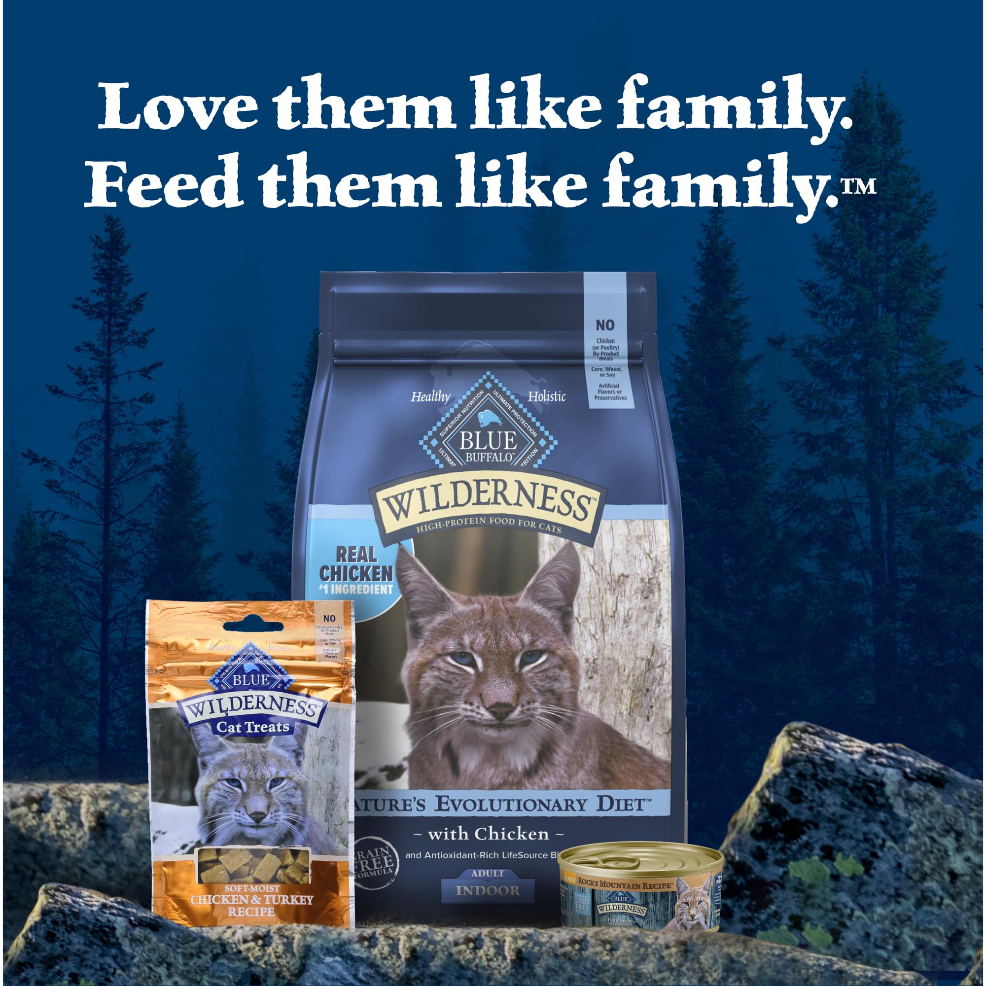 Blue Buffalo Wilderness Rocky Mountain Recipe Natural High Protein Wet Food for Adult Cats, Trout in Tasty Gravy, 5.5-oz cans, P