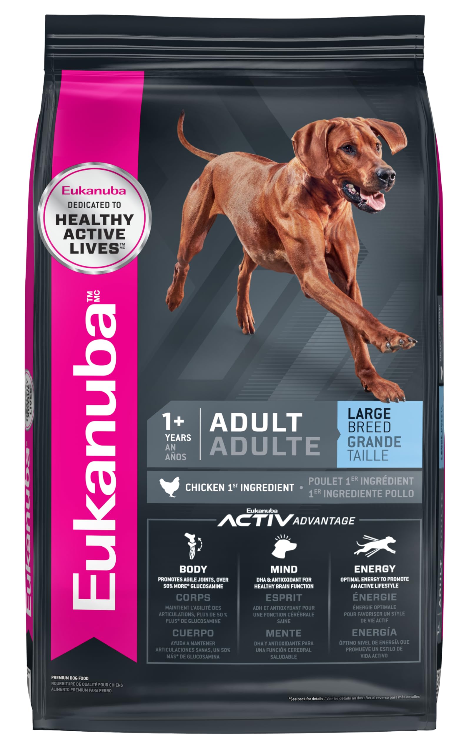 EUKANUBA Adult Large Breed Dry Dog Food, 40 lb