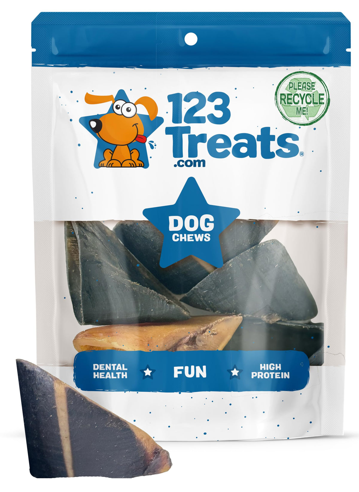 123 Treats | Cow Hooves For Dogs | 100% Natural Long Lasting Hoof Dental Dog Thick Chews, Perfect As Hooves For Dogs To Chew. Made From Free Range, Grass Fed Cattle With No Additives - (10 Count)