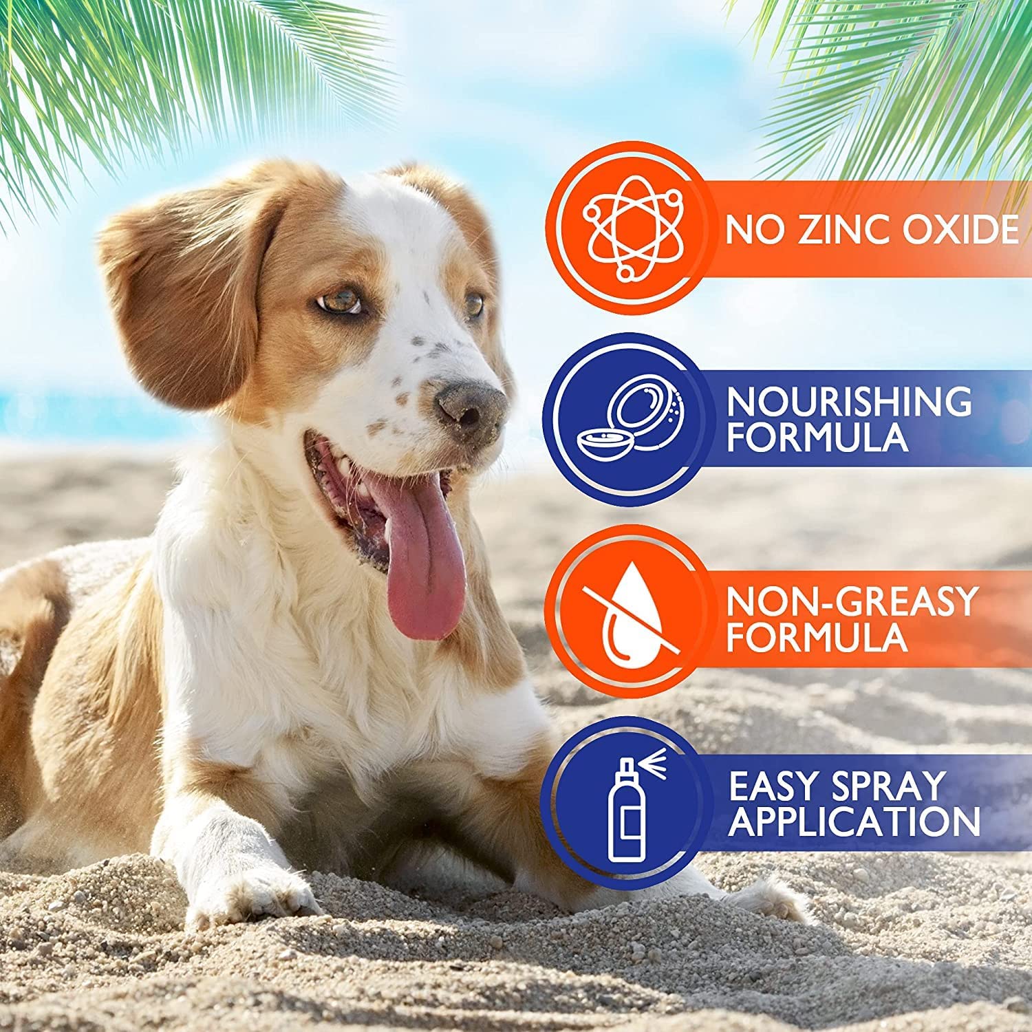 EBPP Dog Sunscreen Sun Skin Protector Spray 8 fl oz - Safe for All Breeds with No Zinc Oxide - Pet Protection and Moisturizer fo