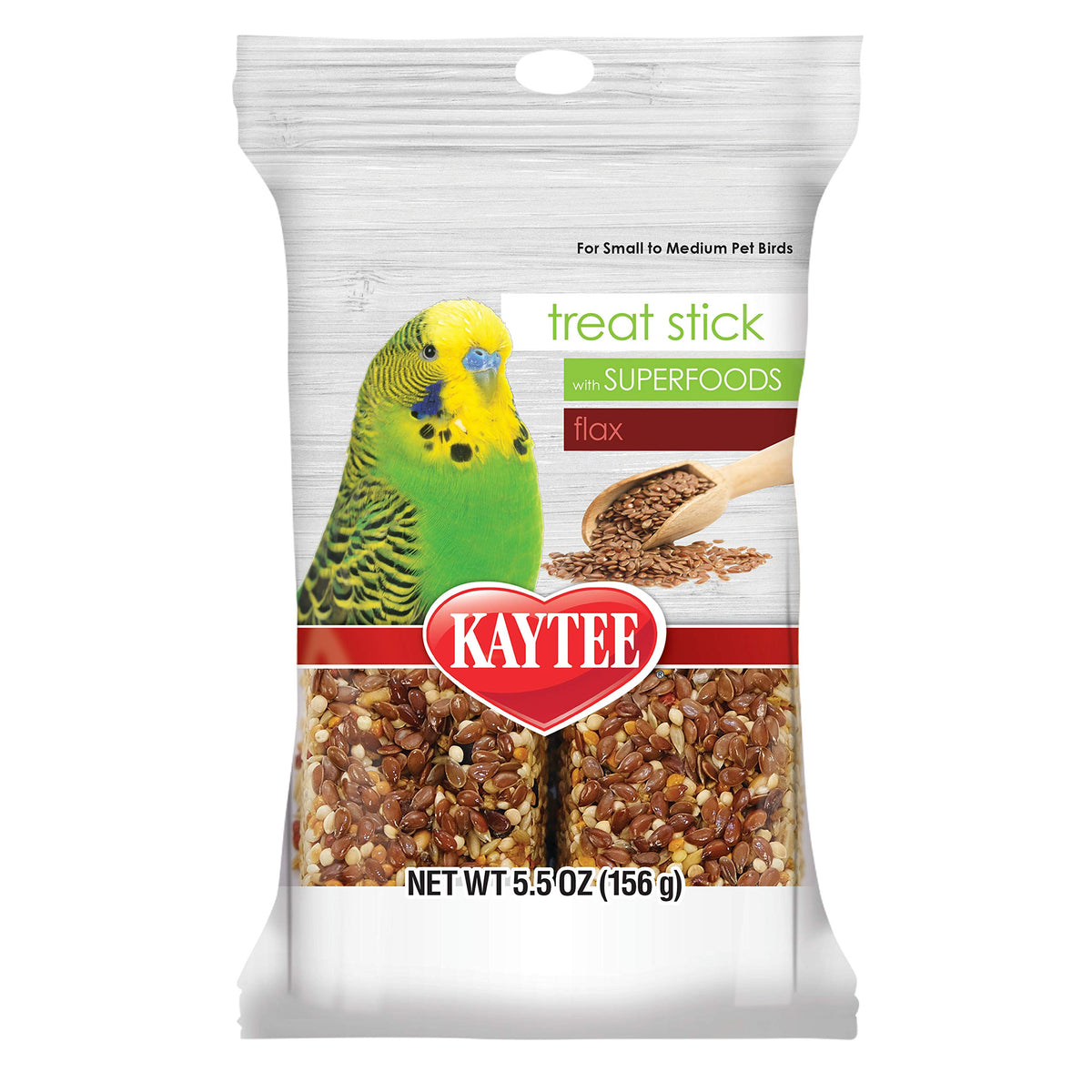 Kaytee Pet Bird Superfood Treat Stick, Flax, 5.5 Oz