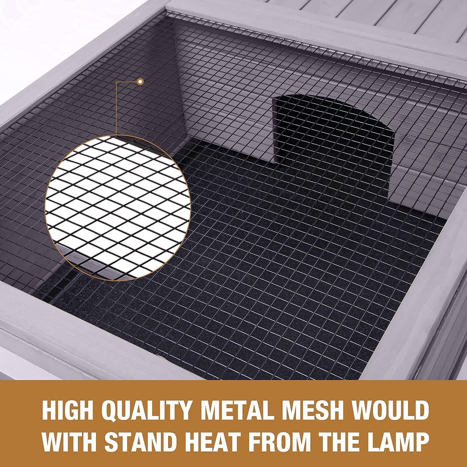 Gutinneen Tortoise Habitat Tortoise Enclosure With Lamp Holder, Metal, Large Reptile Cage For Turtles,Lizards And Other Small Animals,Indoor And Outdoor Use…