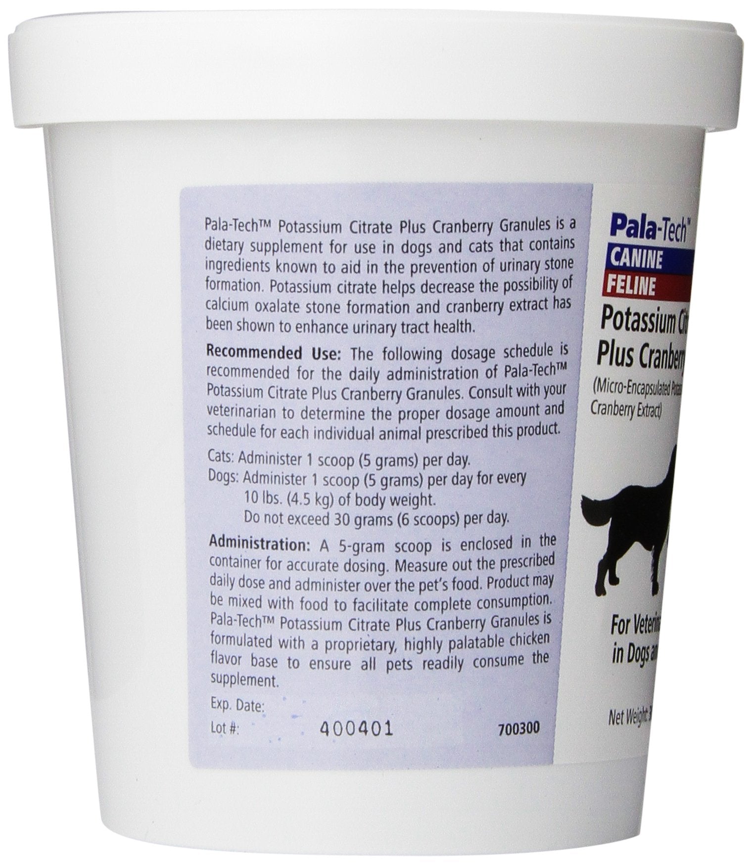 Pala Tech Potassium Citrate Plus Cranberry Granules, 300 gm, Granular Formula, Supports Urinary Health
