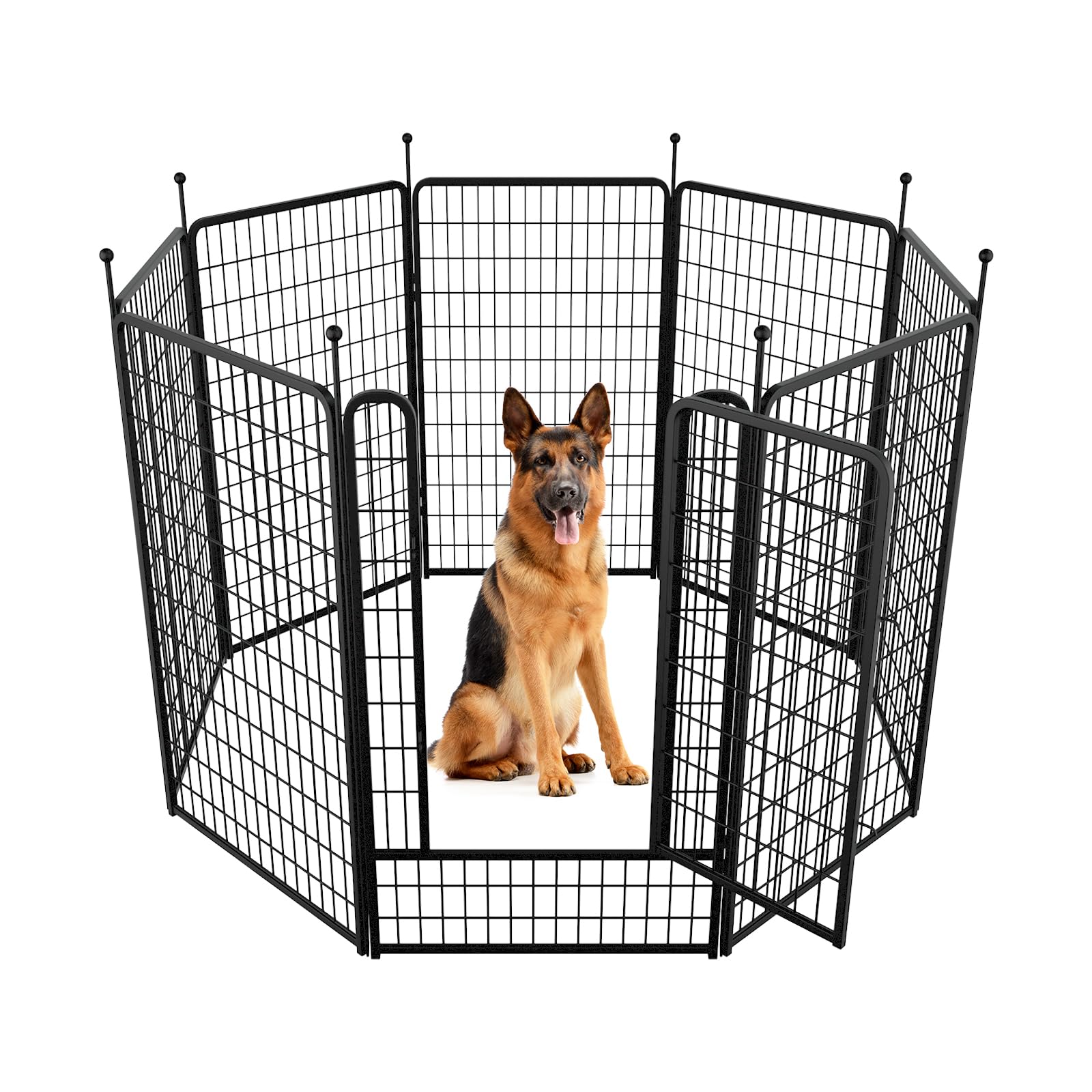 Fxw Rollick Dog Playpen For Yard, Rv Camping, 50 Inch 8 Panels For Large Dogs│Patented