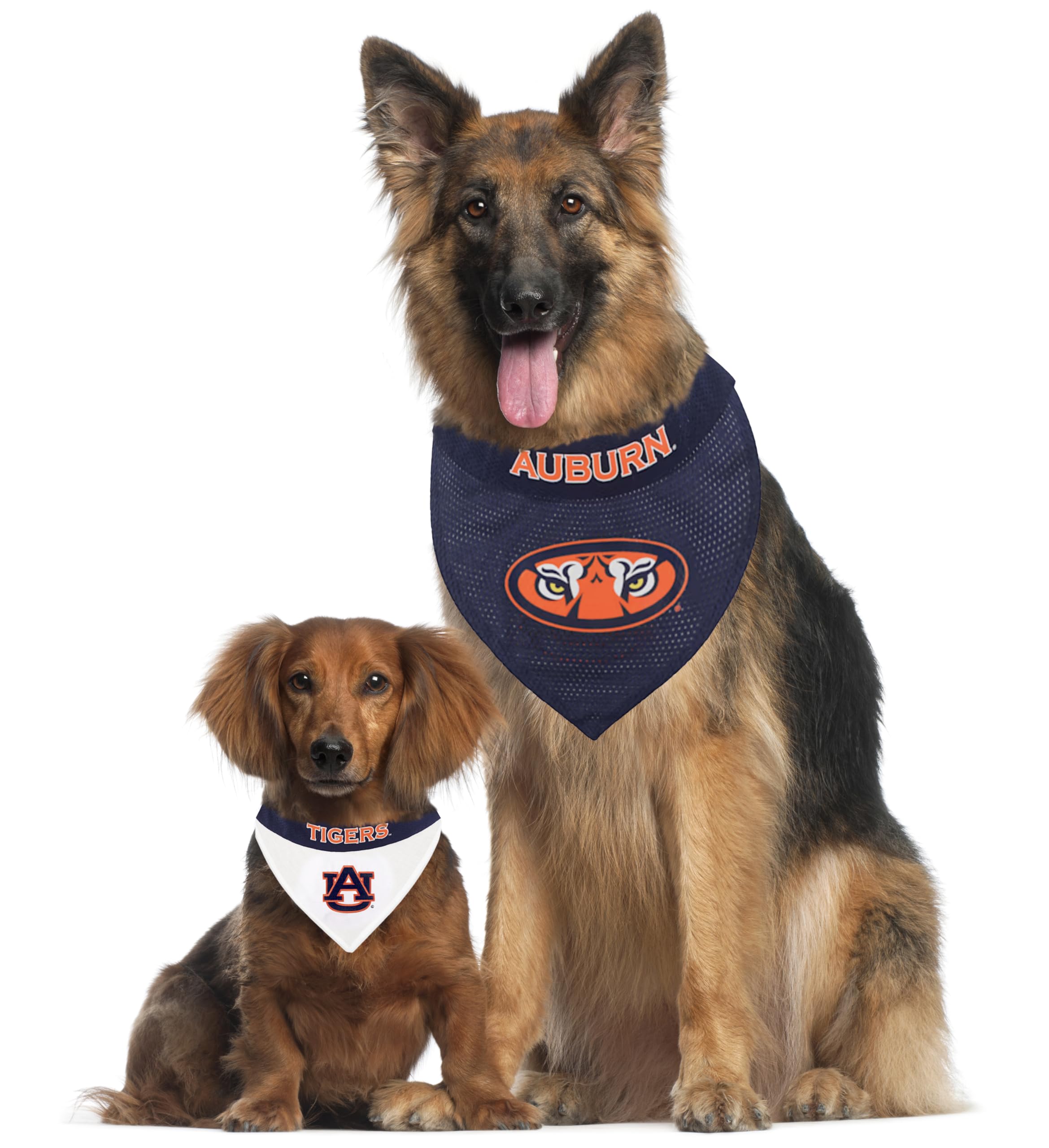 Pets First Collegiate Pet Accessories, Reversible Bandana, Auburn Tigers, Small/Medium
