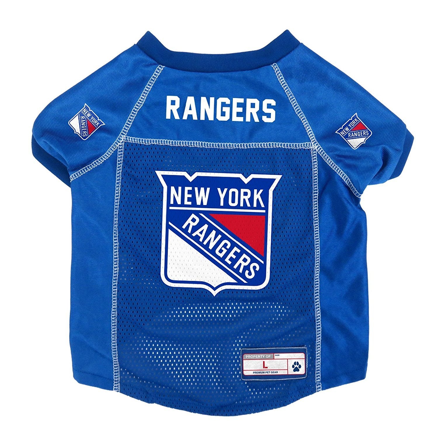 Littlearth Unisex-Adult Nhl New York Rangers Basic Pet Jersey, Team Color, X-Small
