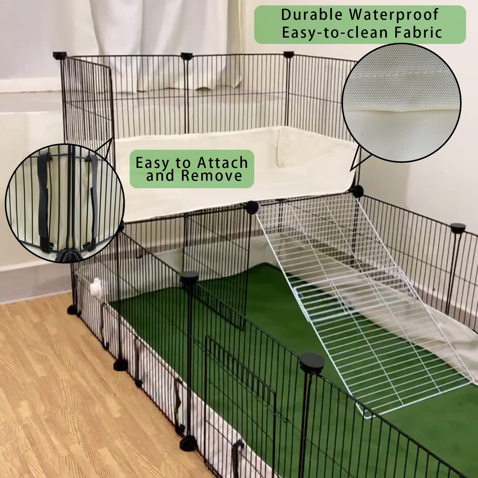 Fulue 47X24 Cage Liner For Midwest Guinea Pig Cage Or Amazon Guinea Pig 24Inx47In Cage Accessories