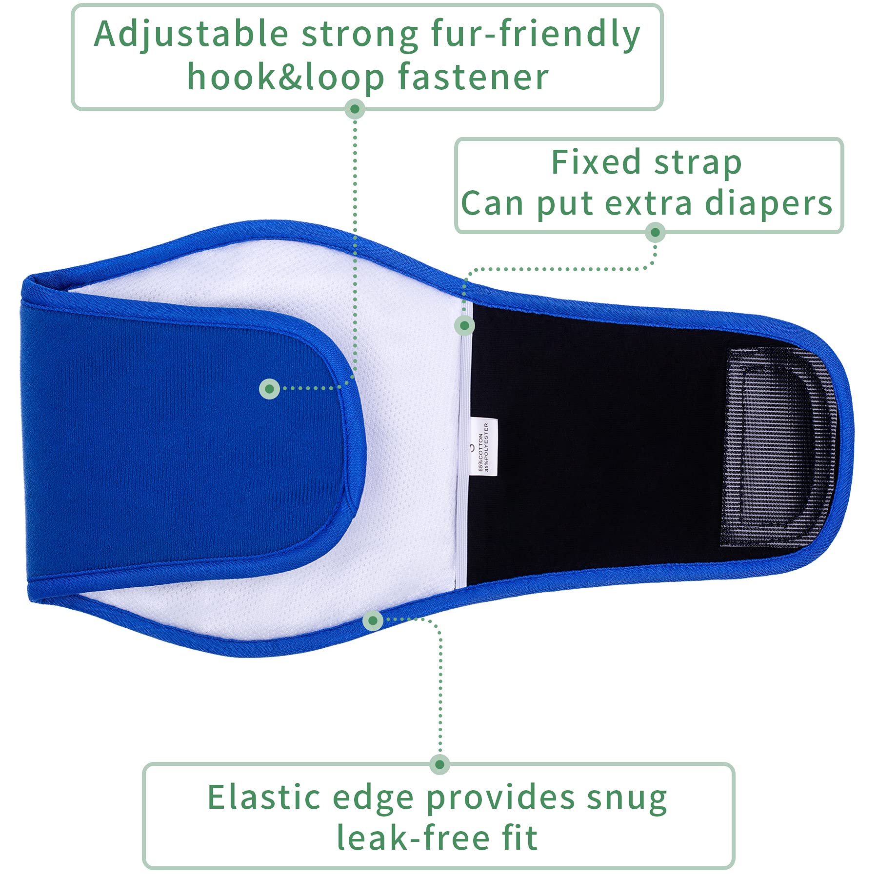 Dog Diapers Male, Acdok Reusable Belly Bands For Male Dogs Wraps Upgrade Durable Delly Diapers For Dogs (Pack Of 3) (X-Small (Pack Of 3))