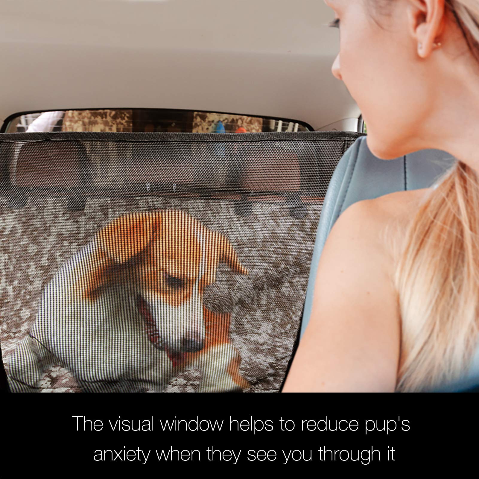 Ibuddy Truck Dog Seat Cover With Mesh Window - 100% Waterproof, Durable, Machine Washable X-Large Seat Covers Against Dirt And D