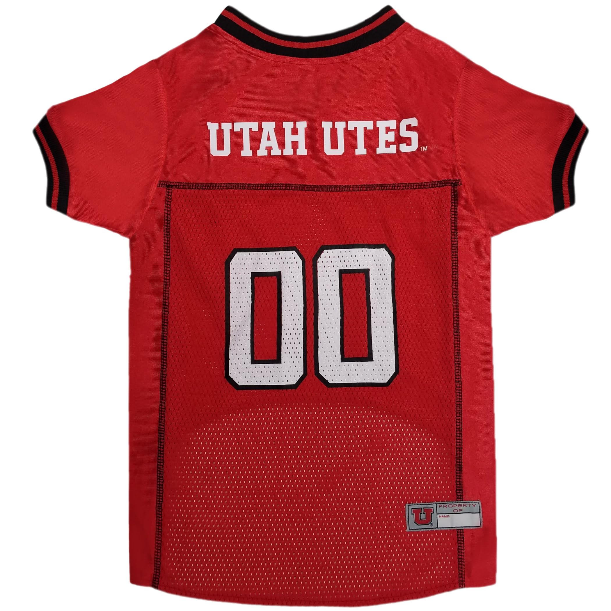 Pets First NCAA College Utah Utes Mesh Jersey for DOGS & CATS, Large. Licensed Dog Jersey with your Favorite Football/Basketball